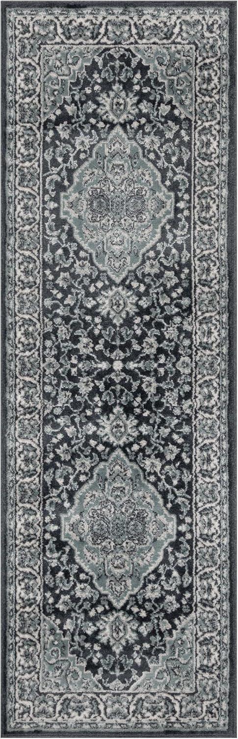 imageSuperior Indoor Area Rug Jute Backing Rugs for Entryway Dining Kitchen Bedroom Floors Traditional Floor Decor Oriental Medallion Indoor Rug Glendale Collection 2 x 3 BrownDeep Royal