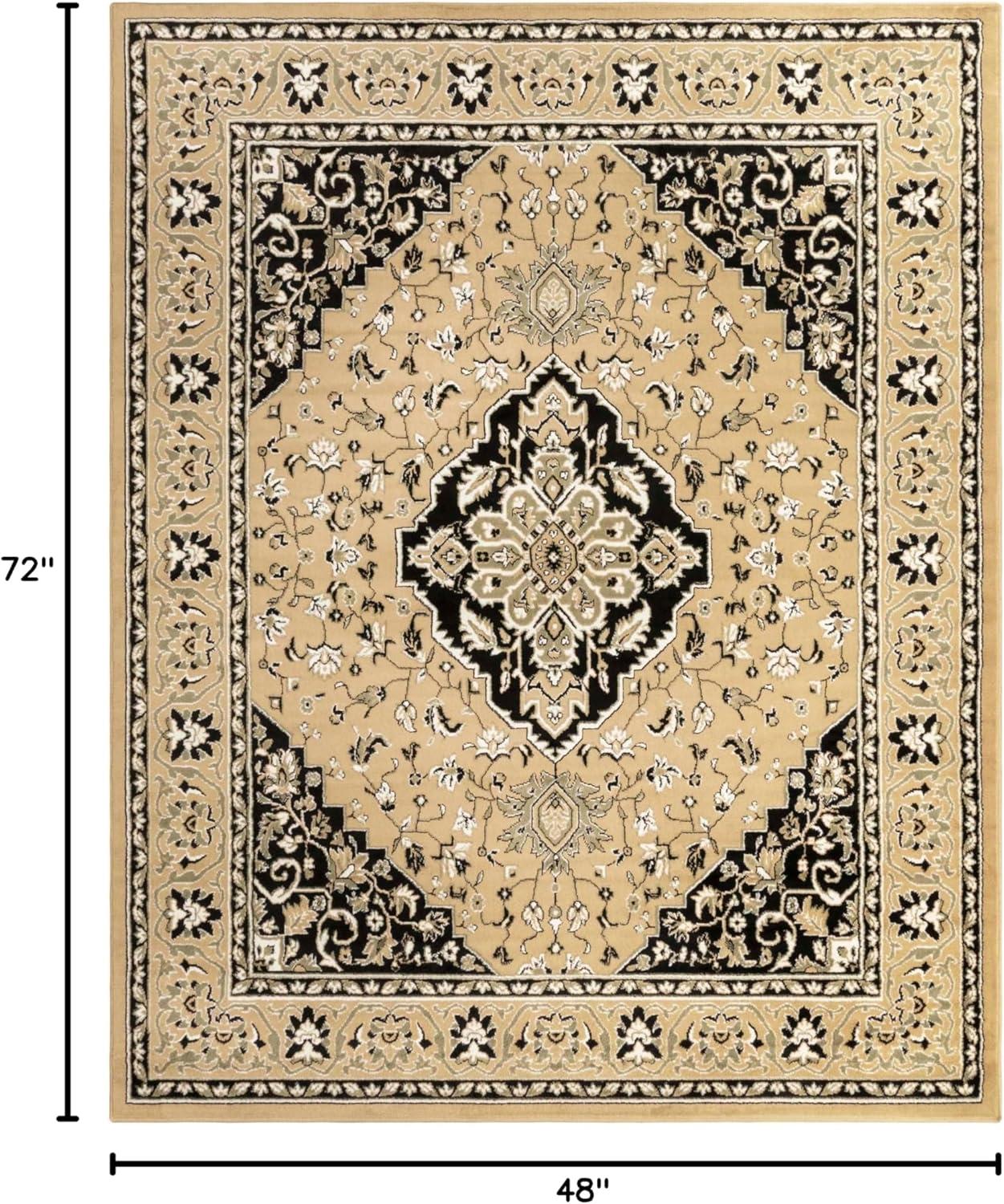 imageSuperior Indoor Area Rug Jute Backing Rugs for Entryway Dining Kitchen Bedroom Floors Traditional Floor Decor Oriental Medallion Indoor Rug Glendale Collection 2 x 3 BrownGold