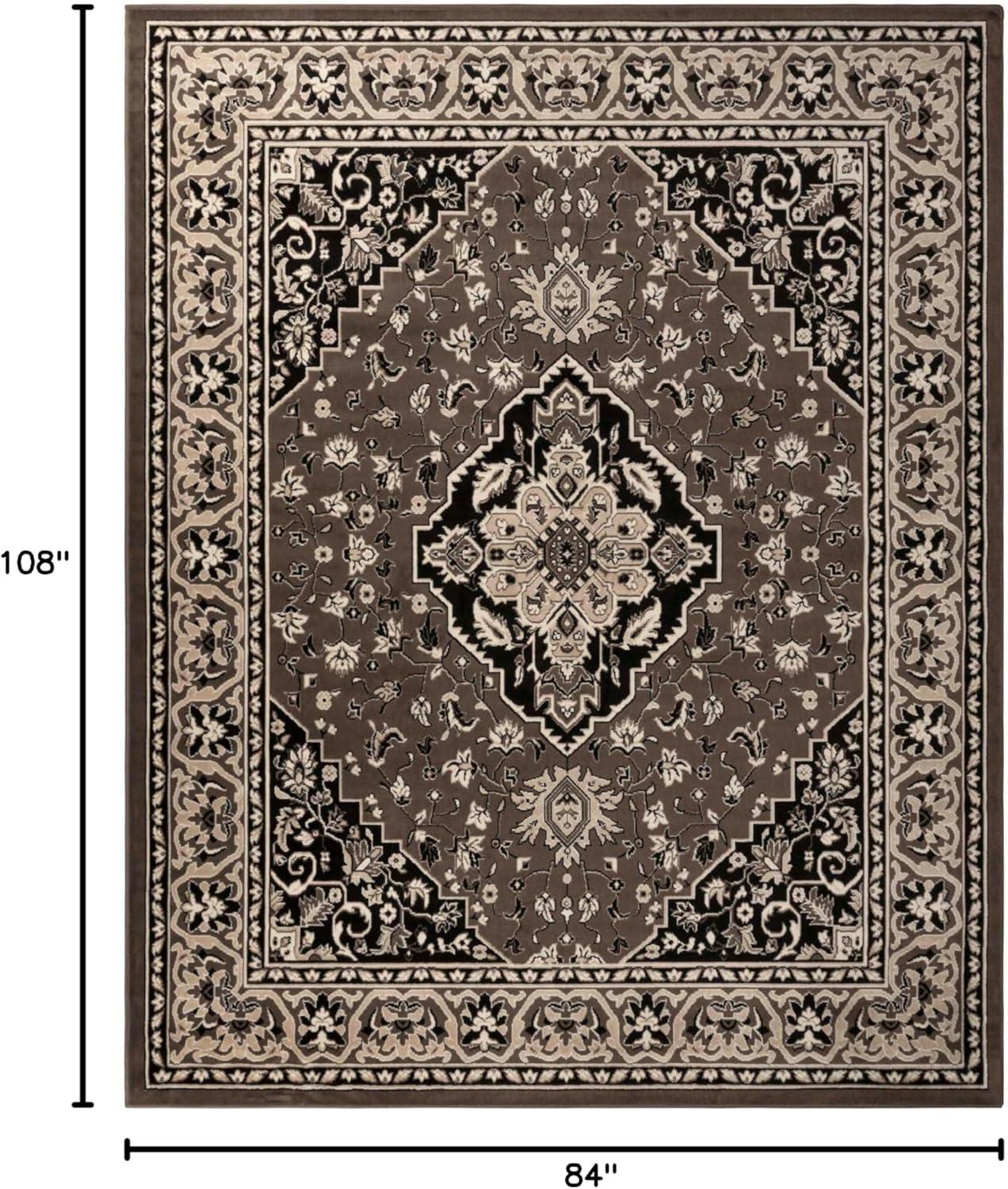 imageSuperior Indoor Area Rug Jute Backing Rugs for Entryway Dining Kitchen Bedroom Floors Traditional Floor Decor Oriental Medallion Indoor Rug Glendale Collection 2 x 3 BrownBrown