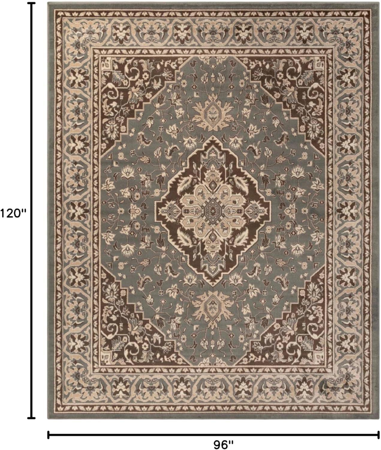 imageSuperior Indoor Area Rug Jute Backing Rugs for Entryway Dining Kitchen Bedroom Floors Traditional Floor Decor Oriental Medallion Indoor Rug Glendale Collection 2 x 3 BrownGrey