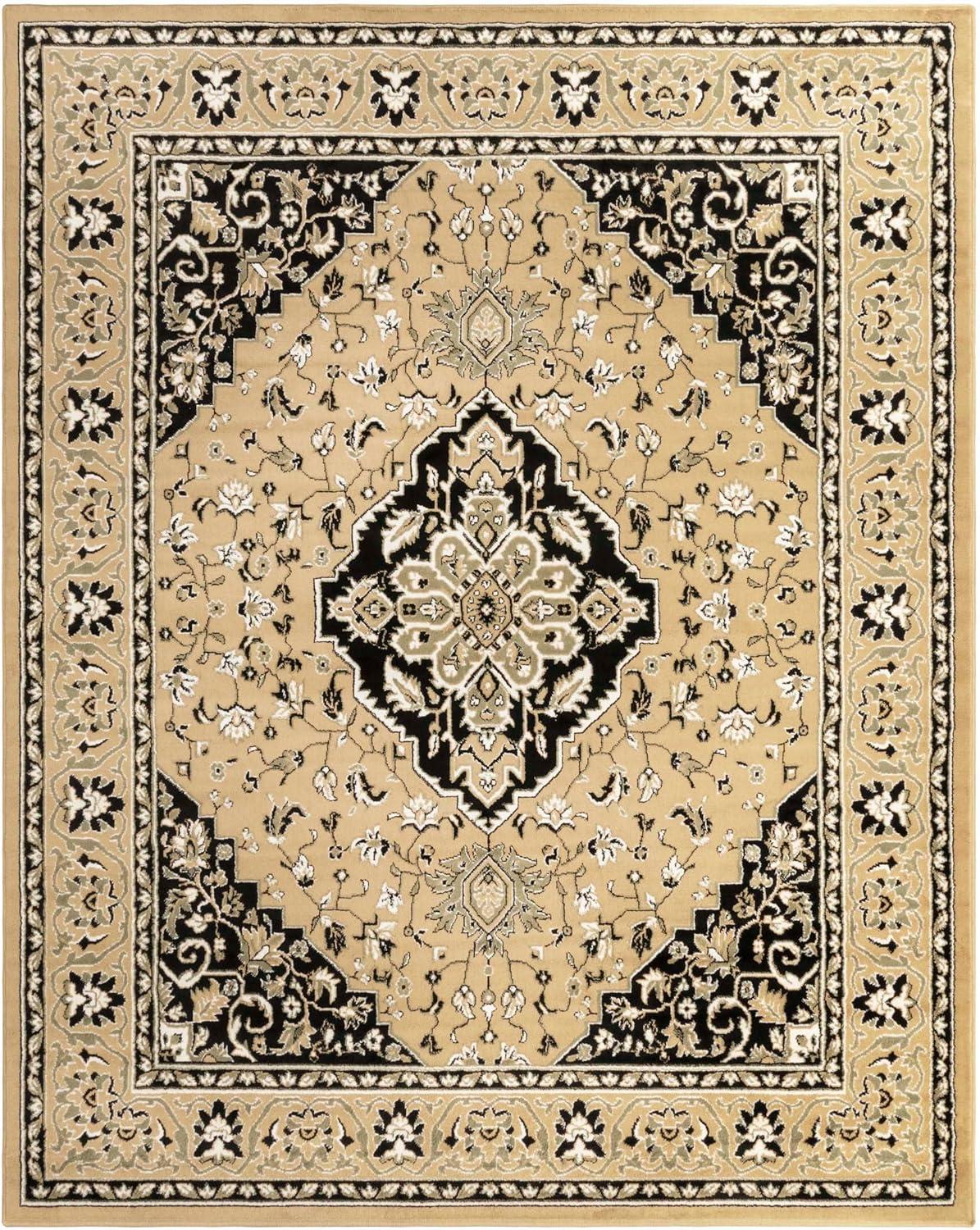 imageSuperior Indoor Area Rug Jute Backing Rugs for Entryway Dining Kitchen Bedroom Floors Traditional Floor Decor Oriental Medallion Indoor Rug Glendale Collection 2 x 3 BrownGold