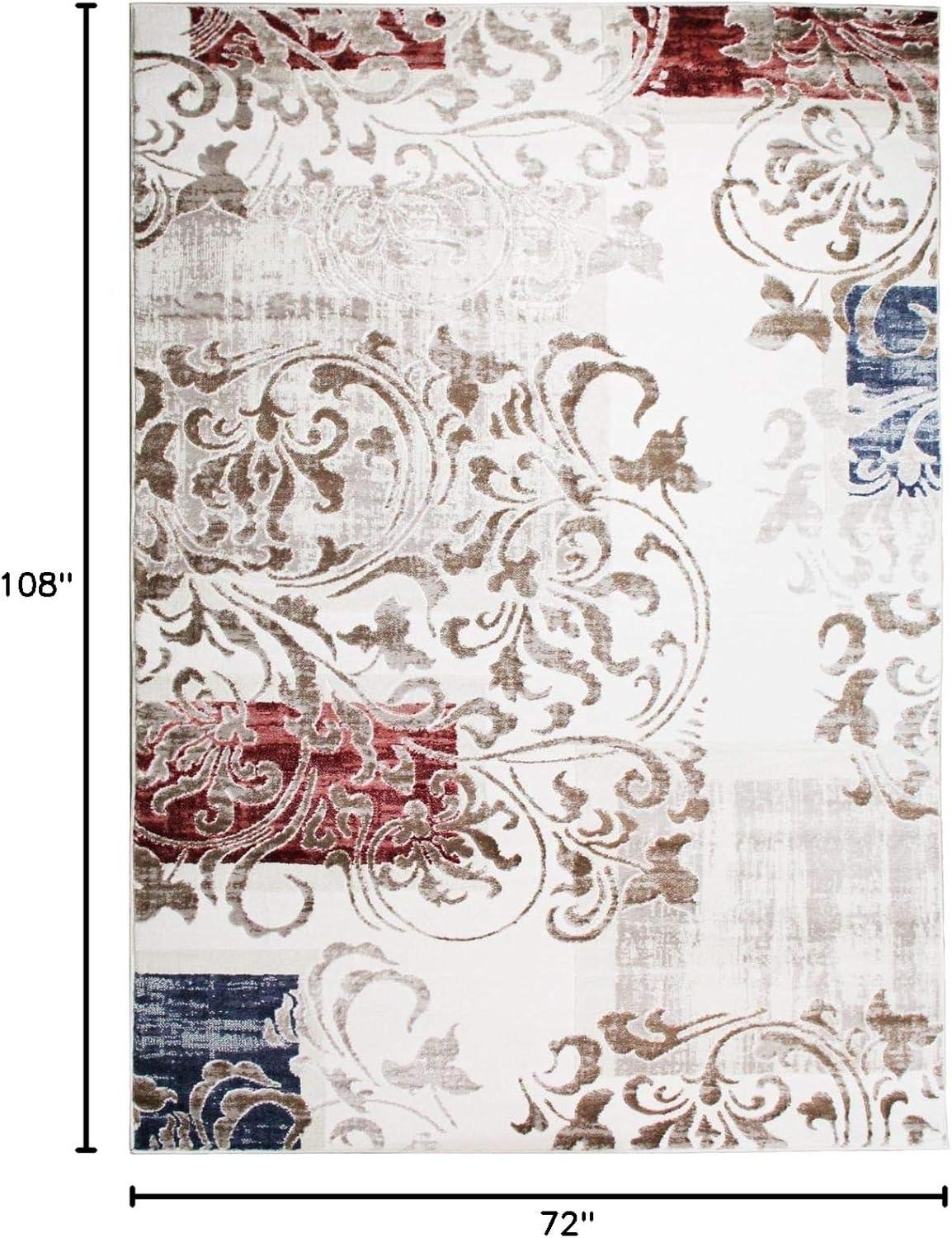 imageSuperior Indoor Area Rug Plush Carpet Cover Vintage Oriental Medallion Ideal for Hallway Entry Living Room Dining Bedroom Office Kitchen Fancy Medallion Collection 5 x 5 Midnight BlueCobalt Blue