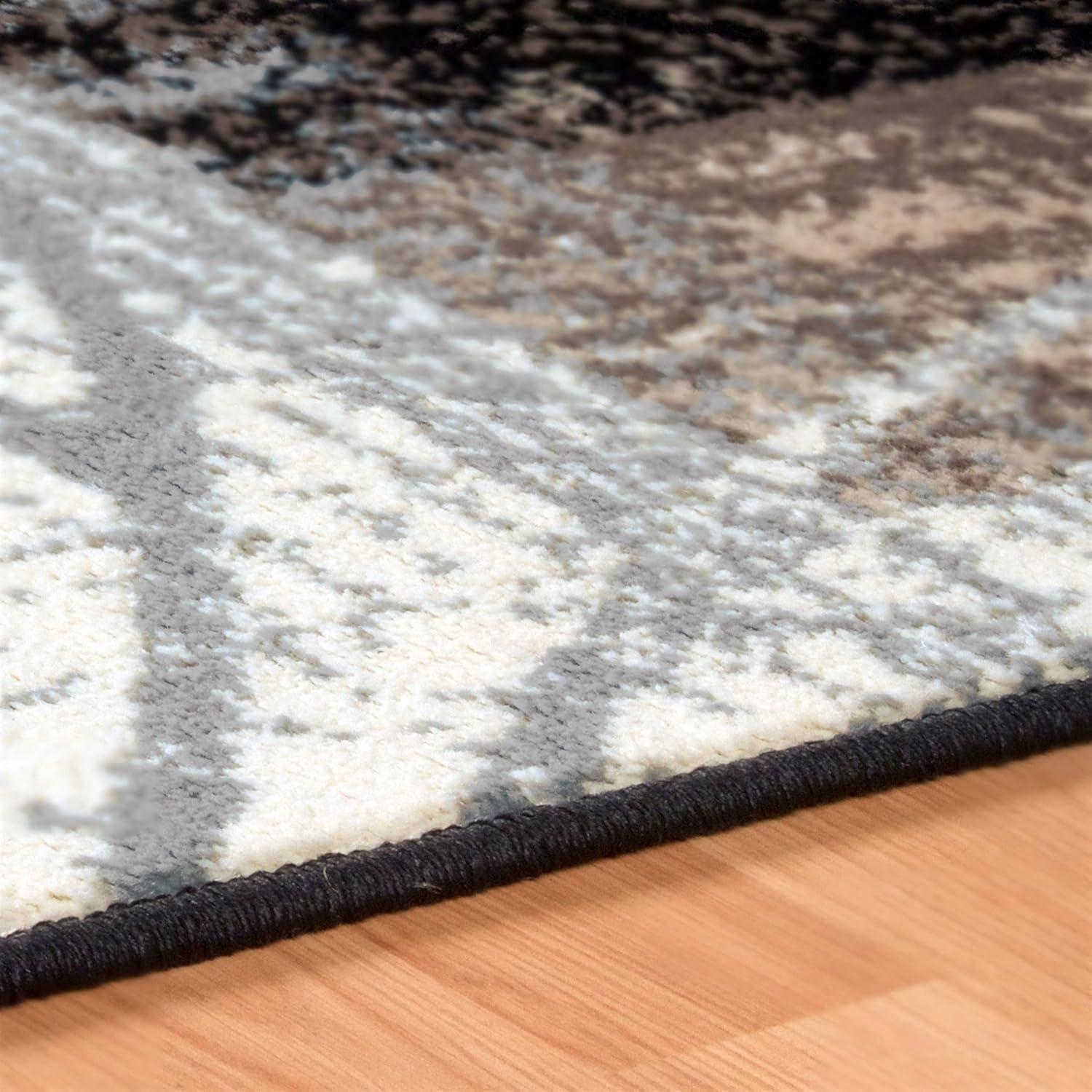 imageSuperior Indoor Area Rug Plush Carpet Cover for Kids or Pets Hallway Entryway Living Room Dining Bedroom Office Kitchen Modern Floral Patchwork Decor Pastiche Collection 12 x 15 BeigeBeige