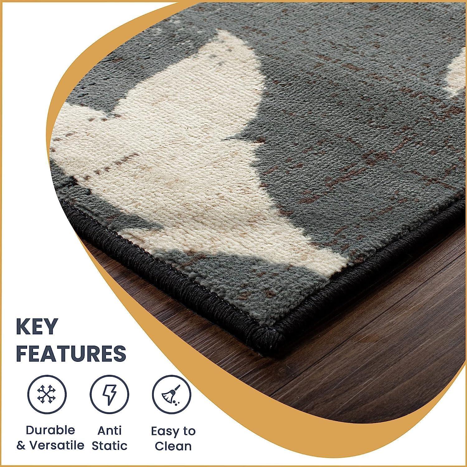 imageSuperior Indoor Area Rug Plush Carpet Cover for Kids or Pets Hallway Entryway Living Room Dining Bedroom Office Kitchen Modern Floral Patchwork Decor Pastiche Collection 12 x 15 BeigeBeige