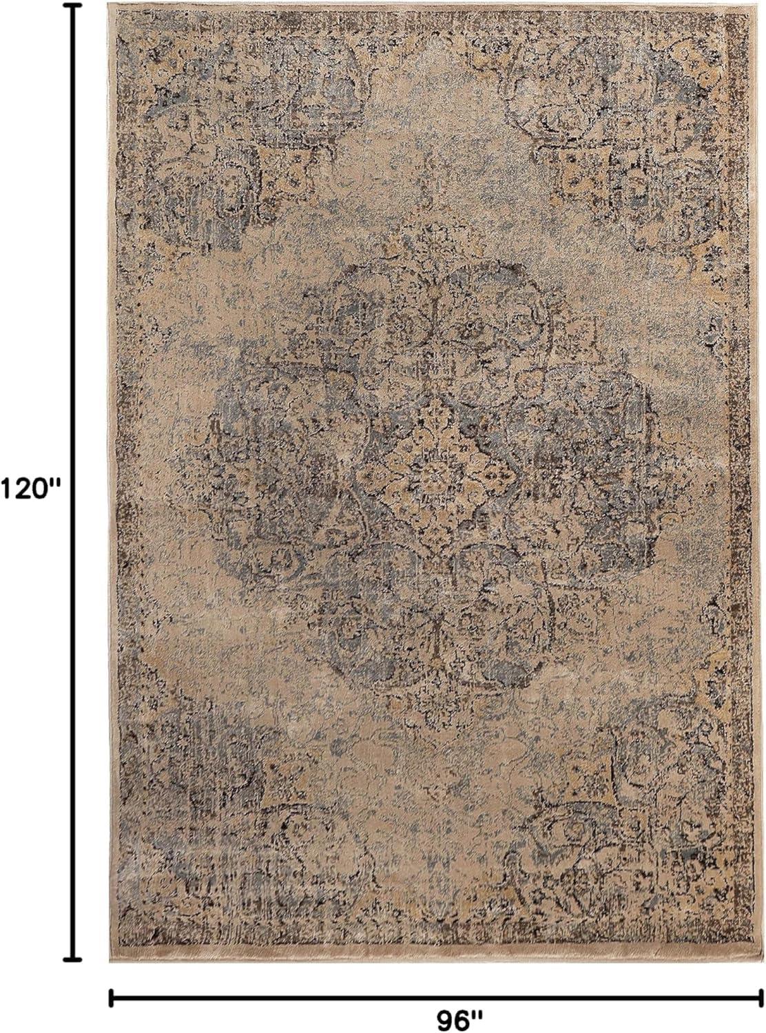 imageSuperior Indoor Area Rug or Runner Modern Abstract Floor Decor Soft Plush Rugs Aesthetic Home Accessories For Living Room Bedroom Office Kitchen Dining Cullen Collection 2 x 3 Brown BlackMeve  Ivorygrey  Z