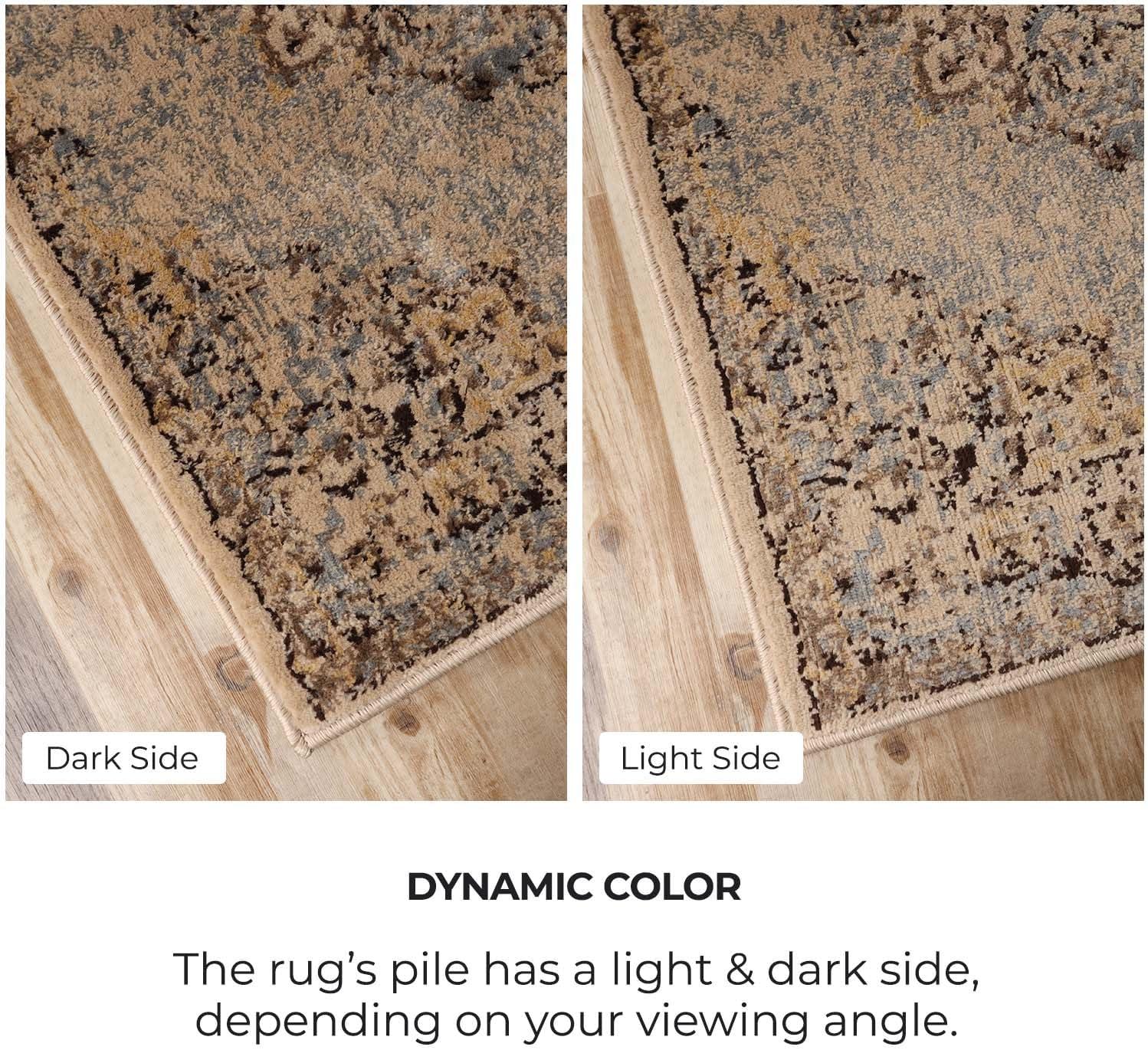 imageSuperior Indoor Area Rug or Runner Modern Abstract Floor Decor Soft Plush Rugs Aesthetic Home Accessories For Living Room Bedroom Office Kitchen Dining Cullen Collection 2 x 3 Brown BlackMeve  Ivorygrey