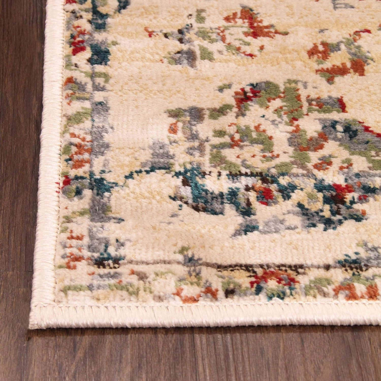 imageSuperior Indoor Area Rug or Runner Modern Abstract Floor Decor Soft Plush Rugs Aesthetic Home Accessories For Living Room Bedroom Office Kitchen Dining Cullen Collection 2 x 3 Brown BlackRed Brown