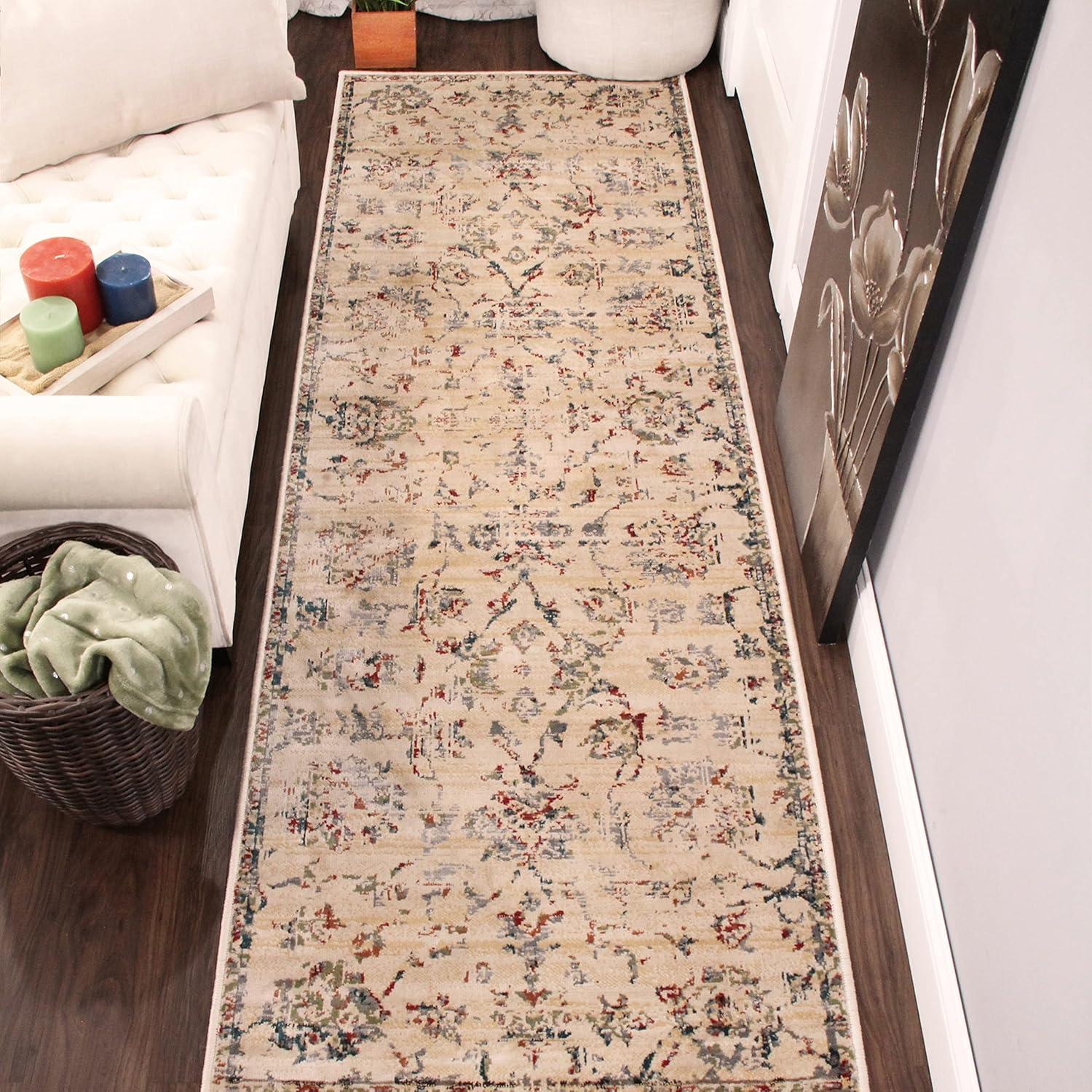 imageSuperior Indoor Area Rug or Runner Modern Abstract Floor Decor Soft Plush Rugs Aesthetic Home Accessories For Living Room Bedroom Office Kitchen Dining Cullen Collection 2 x 3 Brown BlackRed Brown