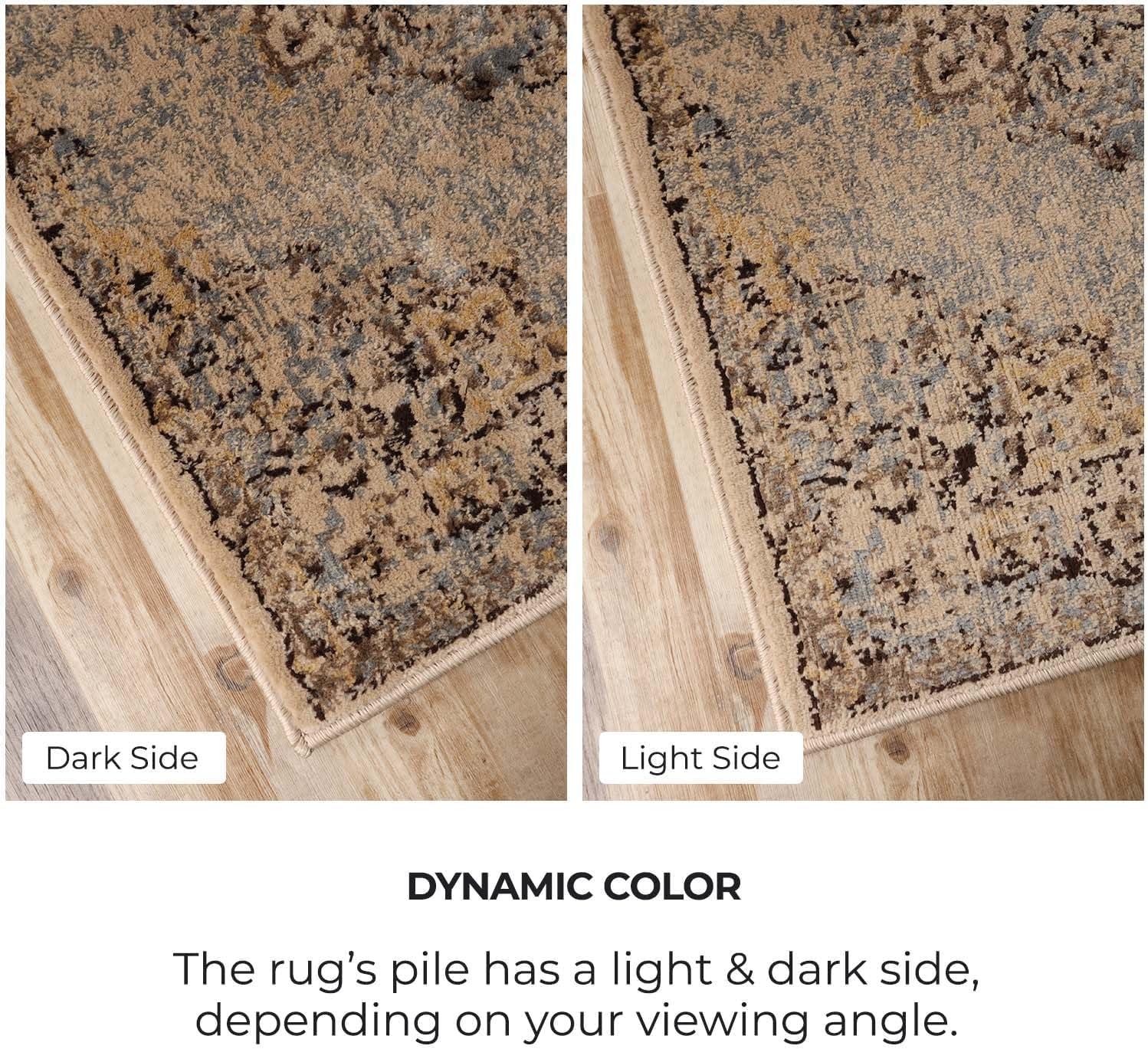 imageSuperior Indoor Area Rug or Runner Modern Abstract Floor Decor Soft Plush Rugs Aesthetic Home Accessories For Living Room Bedroom Office Kitchen Dining Cullen Collection 2 x 3 Brown BlackMeve  Ivorygrey  Z