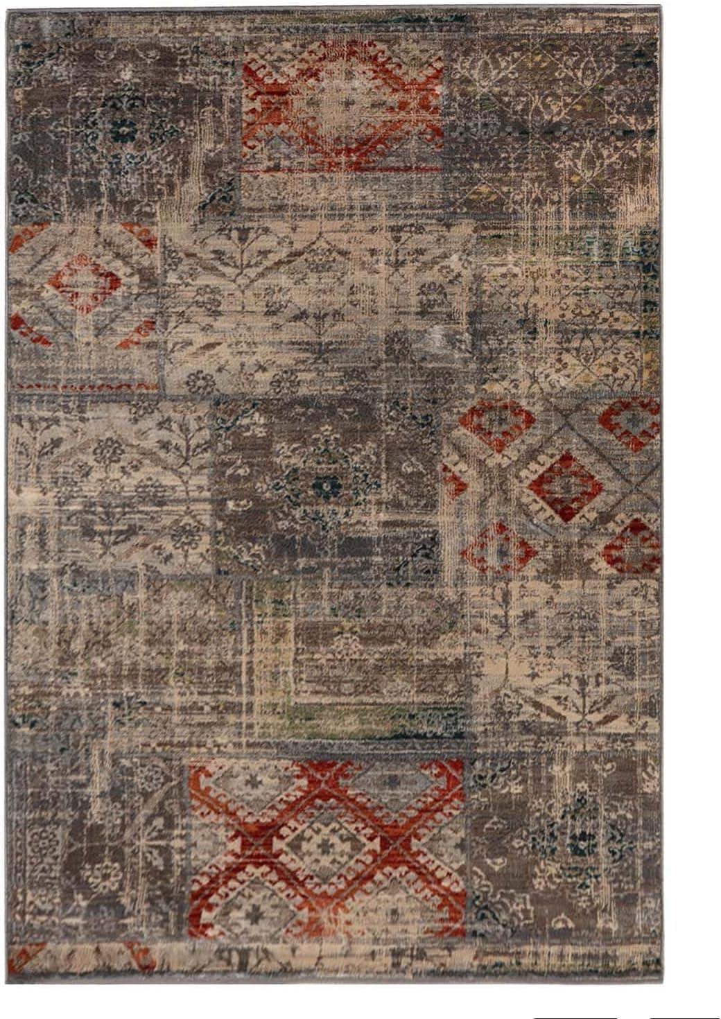 imageSuperior Indoor Area Rug or Runner Modern Abstract Floor Decor Soft Plush Rugs Aesthetic Home Accessories For Living Room Bedroom Office Kitchen Dining Cullen Collection 2 x 3 Brown BlackAmara  Grey  Z