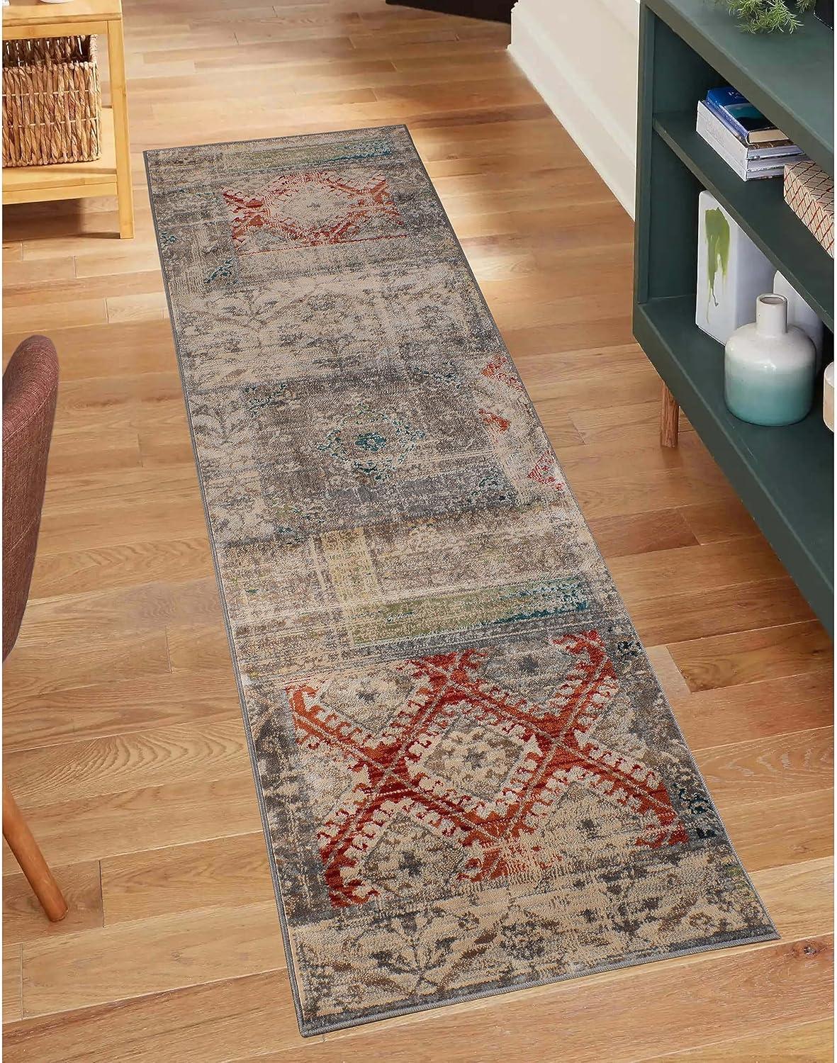 imageSuperior Indoor Area Rug or Runner Modern Abstract Floor Decor Soft Plush Rugs Aesthetic Home Accessories For Living Room Bedroom Office Kitchen Dining Cullen Collection 2 x 3 Brown BlackAmara  Grey