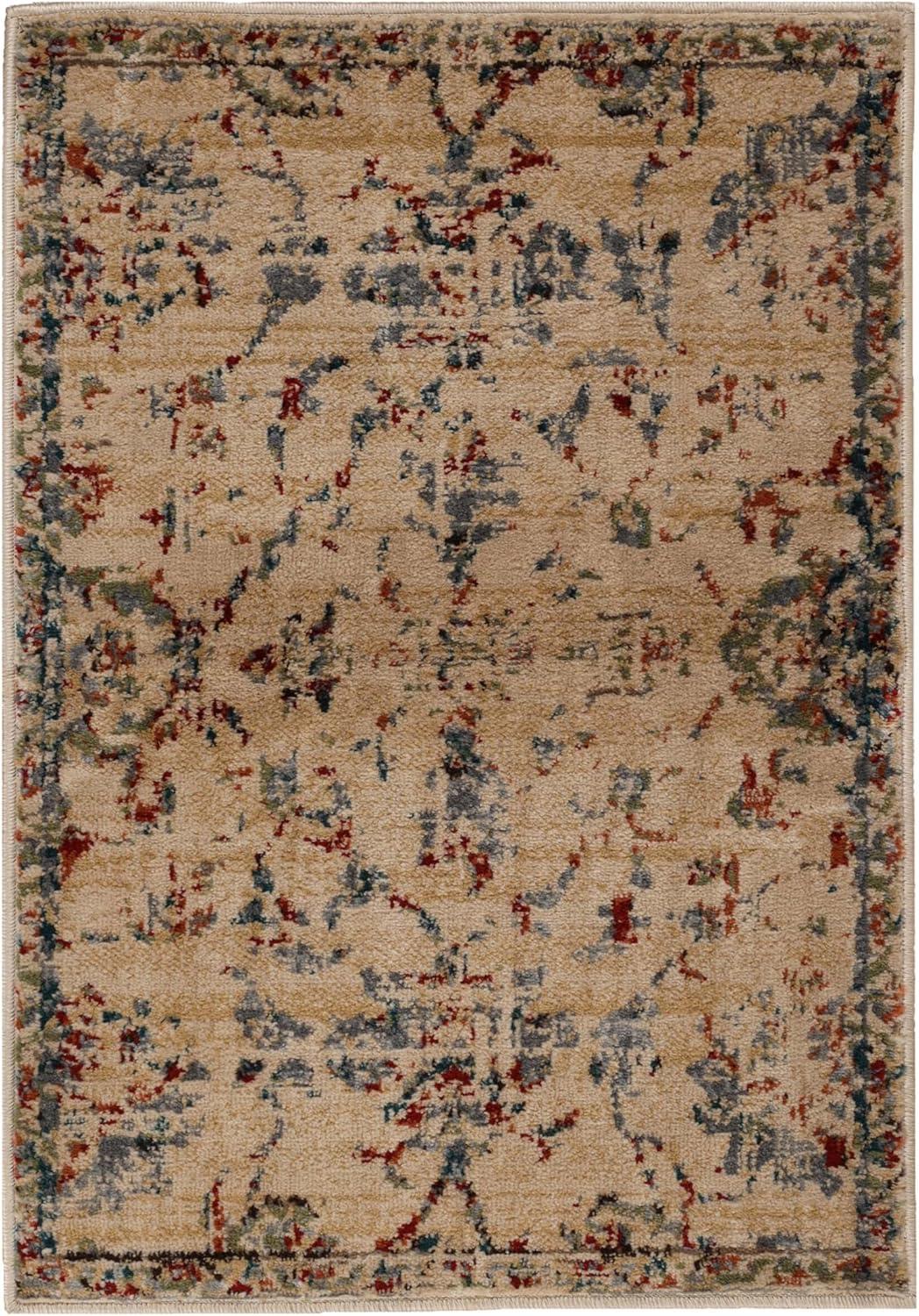 imageSuperior Indoor Area Rug or Runner Modern Abstract Floor Decor Soft Plush Rugs Aesthetic Home Accessories For Living Room Bedroom Office Kitchen Dining Cullen Collection 2 x 3 Brown BlackRed Brown
