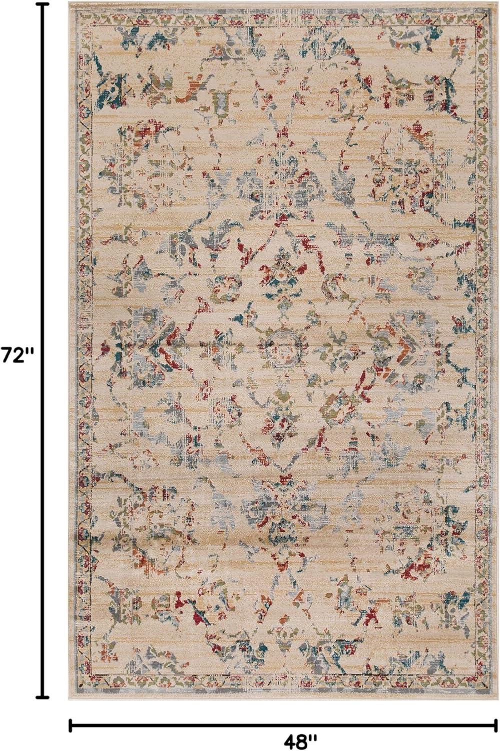 imageSuperior Indoor Area Rug or Runner Modern Abstract Floor Decor Soft Plush Rugs Aesthetic Home Accessories For Living Room Bedroom Office Kitchen Dining Cullen Collection 2 x 3 Brown BlackRed Brown