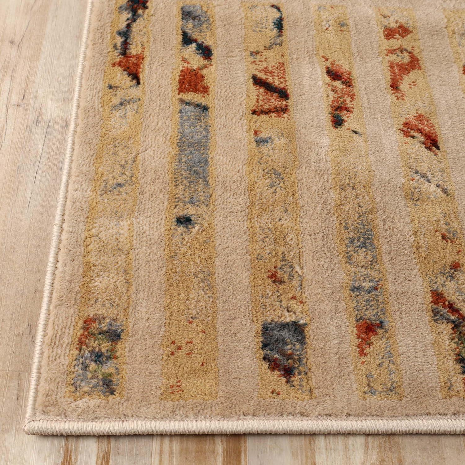 imageSuperior Indoor Area Rug or Runner Modern Abstract Floor Decor Soft Plush Rugs Aesthetic Home Accessories For Living Room Bedroom Office Kitchen Dining Cullen Collection 2 x 3 Brown BlackIvory