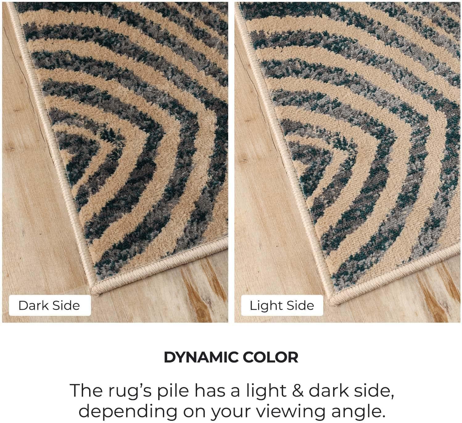 imageSuperior Indoor Area Rug or Runner Modern Abstract Floor Decor Soft Plush Rugs Aesthetic Home Accessories For Living Room Bedroom Office Kitchen Dining Cullen Collection 2 x 3 Brown BlackBrown Black  Z