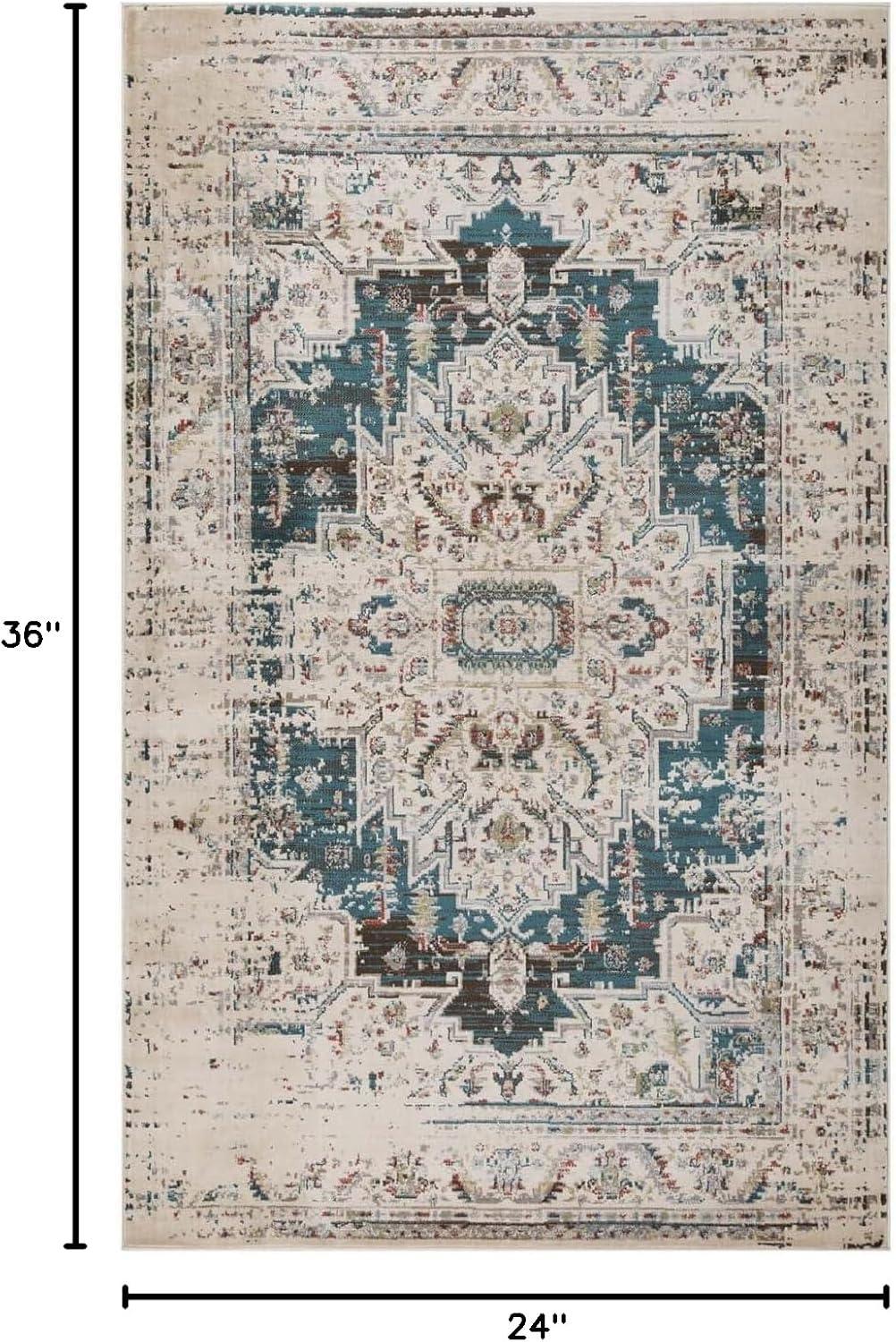 imageSuperior Indoor Area Rug or Runner Modern Abstract Floor Decor Soft Plush Rugs Aesthetic Home Accessories For Living Room Bedroom Office Kitchen Dining Cullen Collection 2 x 3 Brown BlackTeal