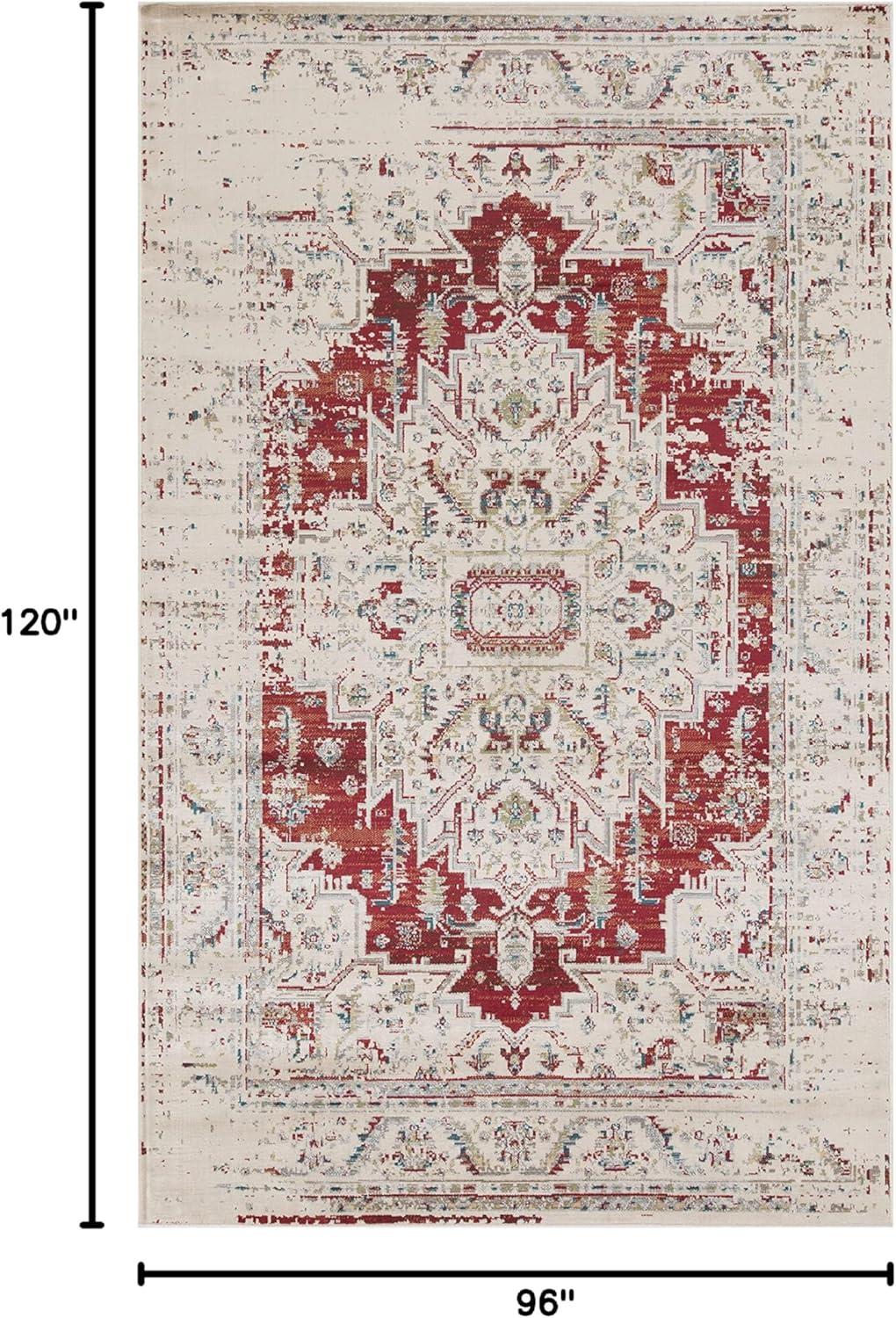 imageSuperior Indoor Area Rug or Runner Modern Abstract Floor Decor Soft Plush Rugs Aesthetic Home Accessories For Living Room Bedroom Office Kitchen Dining Cullen Collection 2 x 3 Brown BlackRed