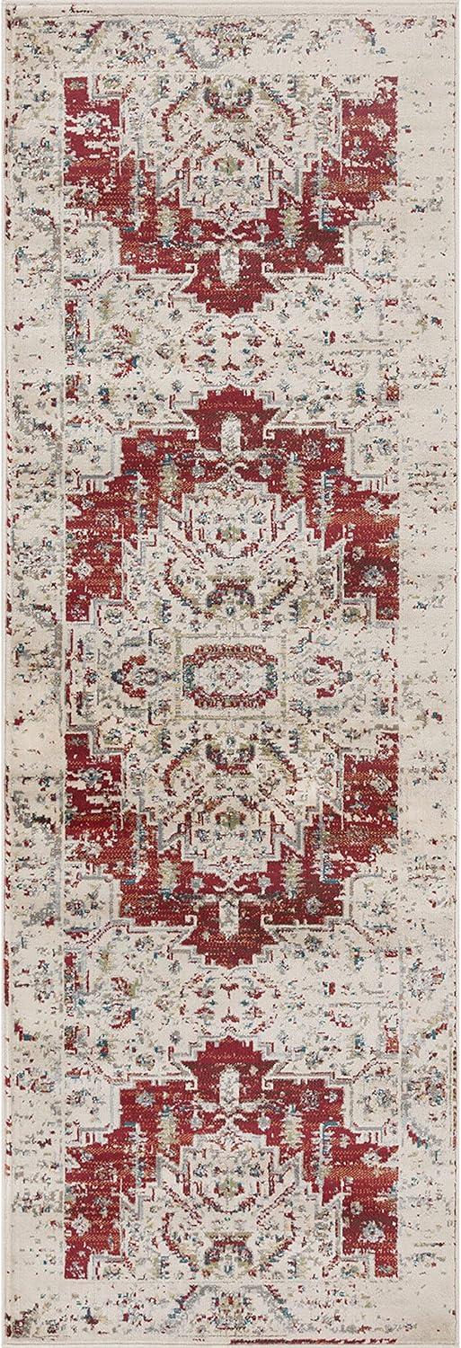 imageSuperior Indoor Area Rug or Runner Modern Abstract Floor Decor Soft Plush Rugs Aesthetic Home Accessories For Living Room Bedroom Office Kitchen Dining Cullen Collection 2 x 3 Brown BlackRed