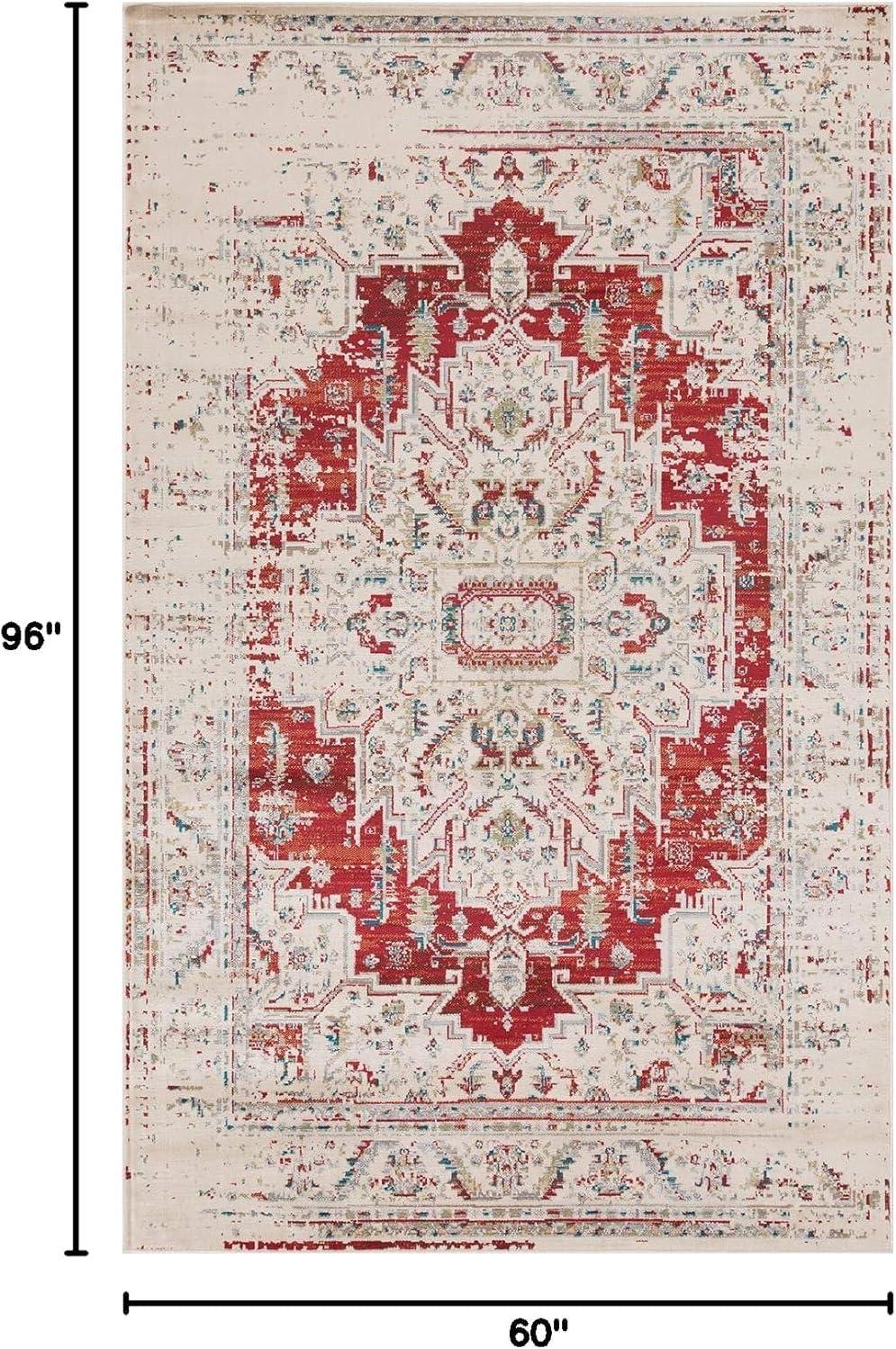 imageSuperior Indoor Area Rug or Runner Modern Abstract Floor Decor Soft Plush Rugs Aesthetic Home Accessories For Living Room Bedroom Office Kitchen Dining Cullen Collection 2 x 3 Brown BlackRed  Z