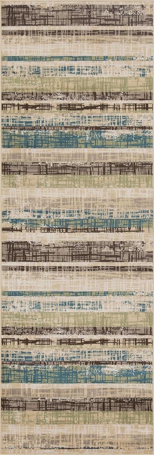 imageSuperior Indoor Area Rug or Runner Modern Abstract Floor Decor Soft Plush Rugs Aesthetic Home Accessories For Living Room Bedroom Office Kitchen Dining Cullen Collection 2 x 3 Brown BlackChocolate