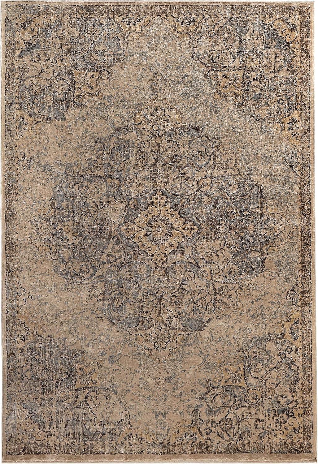 imageSuperior Indoor Area Rug or Runner Modern Abstract Floor Decor Soft Plush Rugs Aesthetic Home Accessories For Living Room Bedroom Office Kitchen Dining Cullen Collection 2 x 3 Brown BlackMeve  Ivorygrey  Z