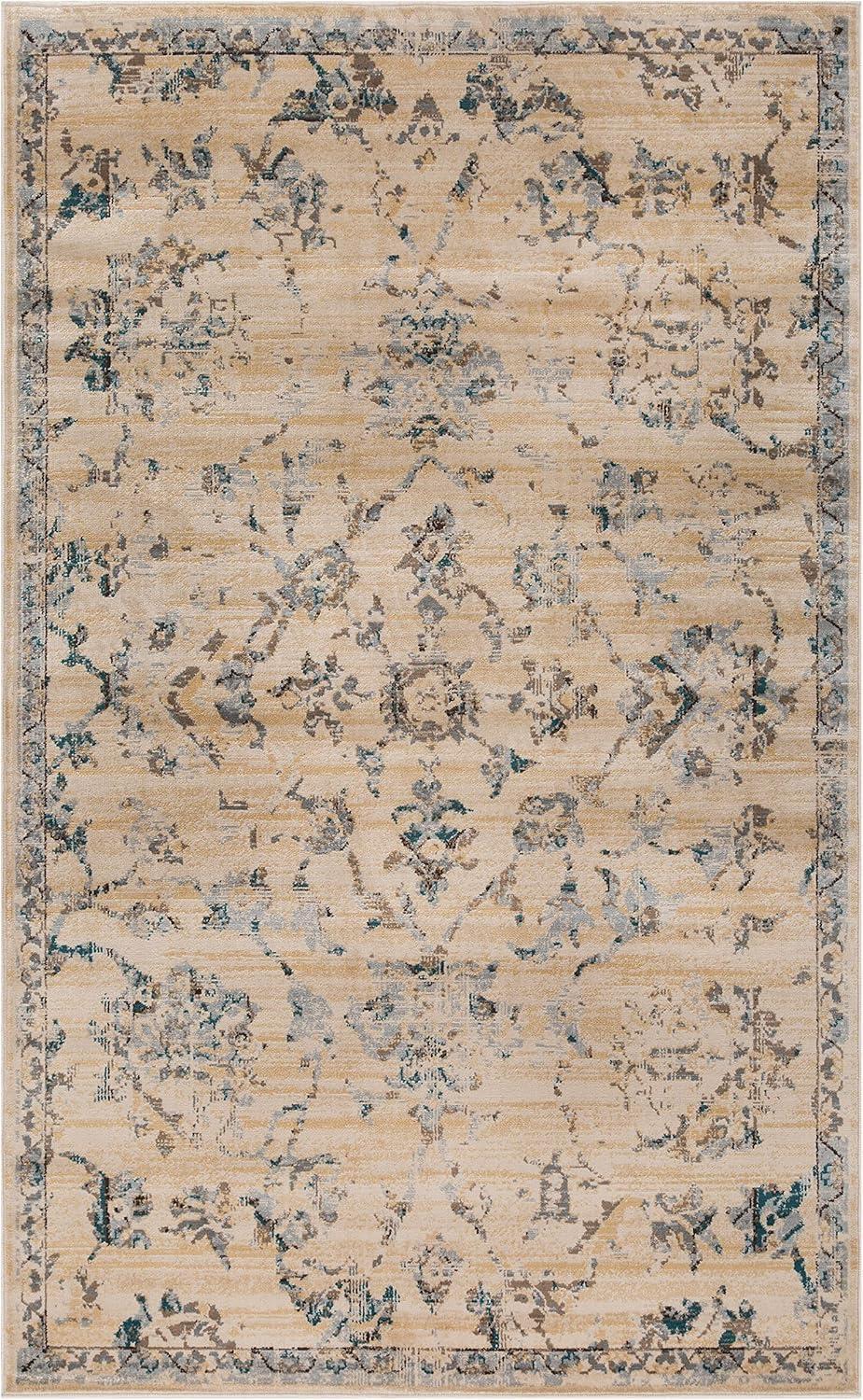 imageSuperior Indoor Area Rug or Runner Modern Abstract Floor Decor Soft Plush Rugs Aesthetic Home Accessories For Living Room Bedroom Office Kitchen Dining Cullen Collection 2 x 3 Brown BlackTeal Brown