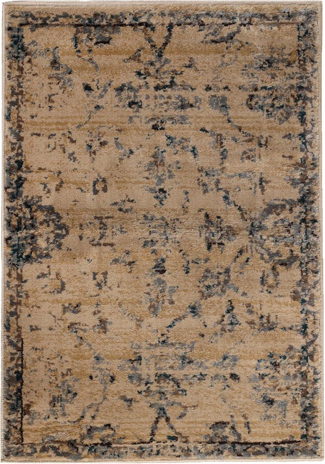 imageSuperior Indoor Area Rug or Runner Modern Abstract Floor Decor Soft Plush Rugs Aesthetic Home Accessories For Living Room Bedroom Office Kitchen Dining Cullen Collection 2 x 3 Brown BlackTeal Brown