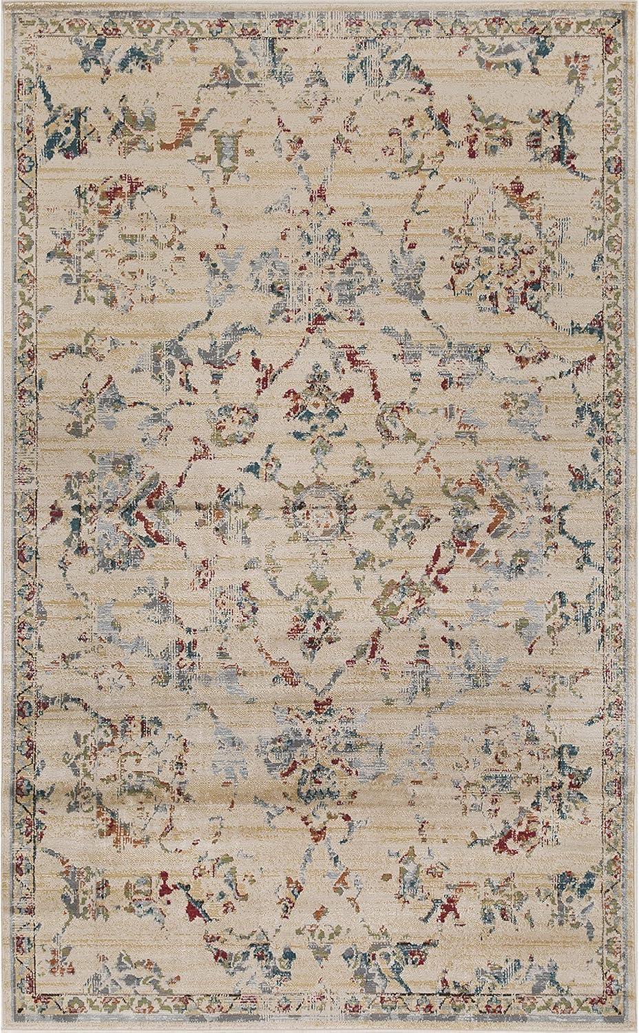 imageSuperior Indoor Area Rug or Runner Modern Abstract Floor Decor Soft Plush Rugs Aesthetic Home Accessories For Living Room Bedroom Office Kitchen Dining Cullen Collection 2 x 3 Brown BlackRed Brown