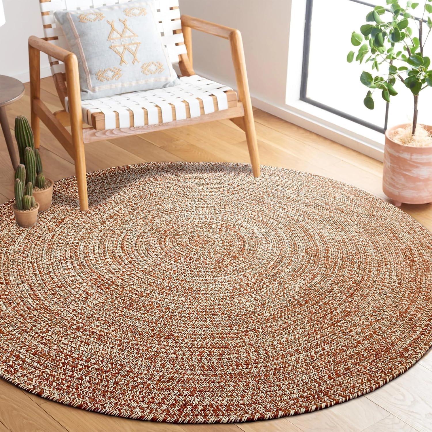 imageSuperior IndoorOutdoor Area Rug DualTone Reversible Braided Floor Decor for Patio Front Porch Entryway Living Room Office Nursery Artistic Home 5 x 8 Fog GreenWhiteBrickwhite