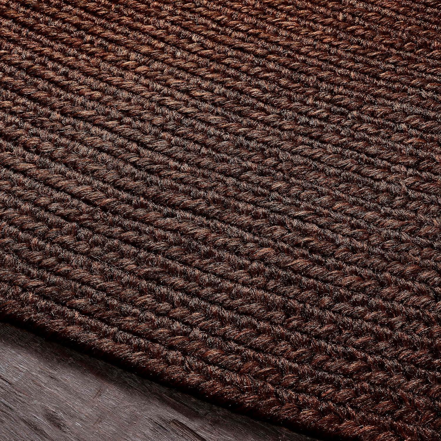imageSuperior IndoorOutdoor Area Rug DualTone Reversible Braided Floor Decor for Patio Front Porch Entryway Living Room Office Nursery Artistic Home 5 x 8 Fog GreenWhiteCocoa