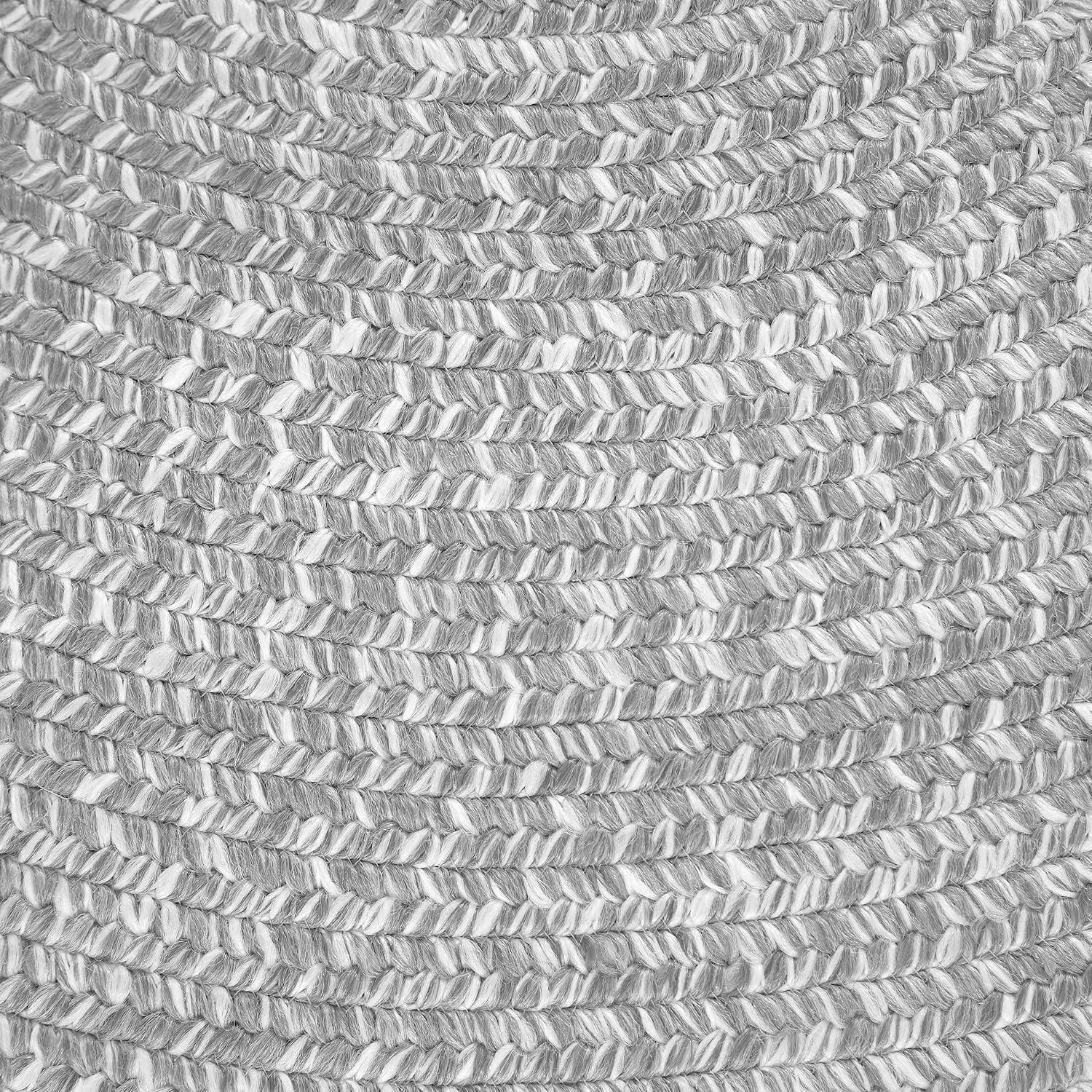 imageSuperior IndoorOutdoor Area Rug DualTone Reversible Braided Floor Decor for Patio Front Porch Entryway Living Room Office Nursery Artistic Home 5 x 8 Fog GreenWhiteSlatewhite