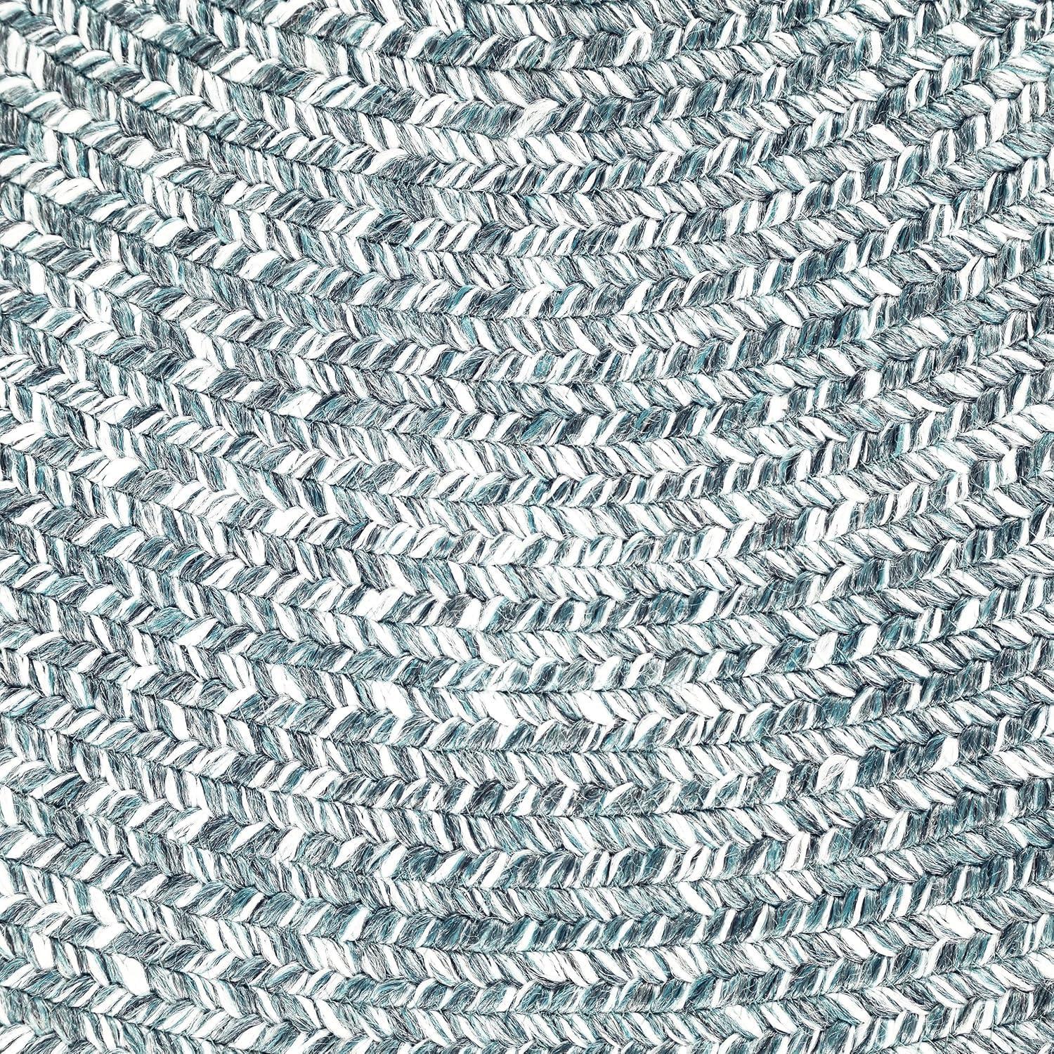 imageSuperior IndoorOutdoor Area Rug DualTone Reversible Braided Floor Decor for Patio Front Porch Entryway Living Room Office Nursery Artistic Home 5 x 8 Fog GreenWhiteLagoon Breezewhite