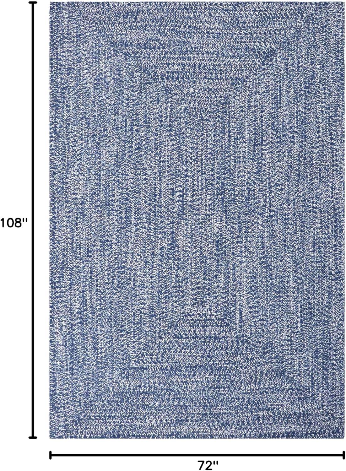 imageSuperior IndoorOutdoor Area Rug DualTone Reversible Braided Floor Decor for Patio Front Porch Entryway Living Room Office Nursery Artistic Home 5 x 8 Fog GreenWhiteDenim Bluewhite