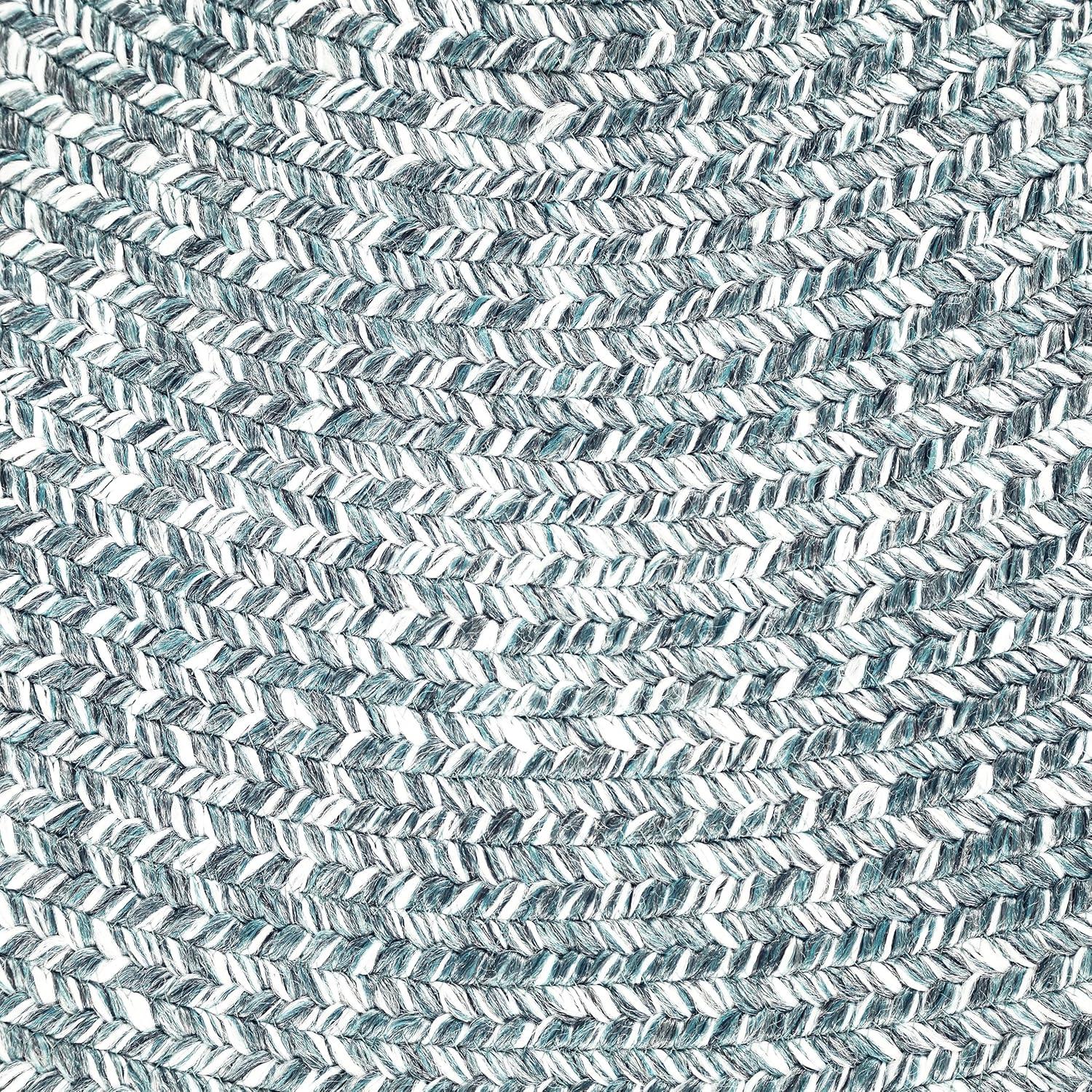 imageSuperior IndoorOutdoor Area Rug DualTone Reversible Braided Floor Decor for Patio Front Porch Entryway Living Room Office Nursery Artistic Home 5 x 8 Fog GreenWhiteLagoon Breezewhite