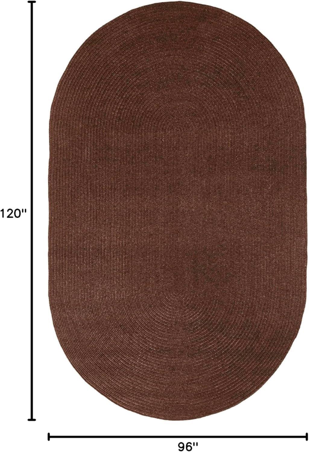 imageSuperior IndoorOutdoor Area Rug DualTone Reversible Braided Floor Decor for Patio Front Porch Entryway Living Room Office Nursery Artistic Home 5 x 8 Fog GreenWhiteCocoa