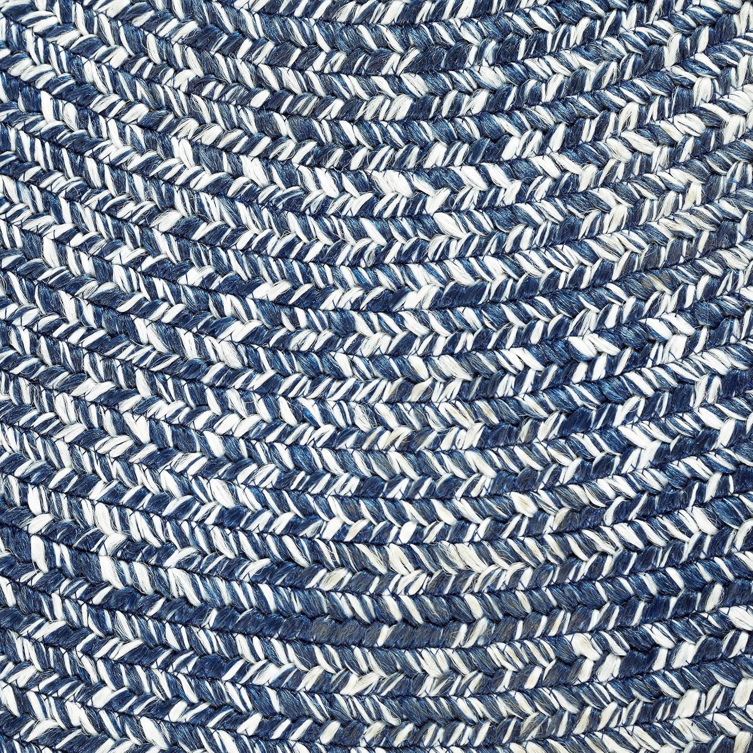imageSuperior IndoorOutdoor Area Rug DualTone Reversible Braided Floor Decor for Patio Front Porch Entryway Living Room Office Nursery Artistic Home 5 x 8 Fog GreenWhiteDenim Bluewhite