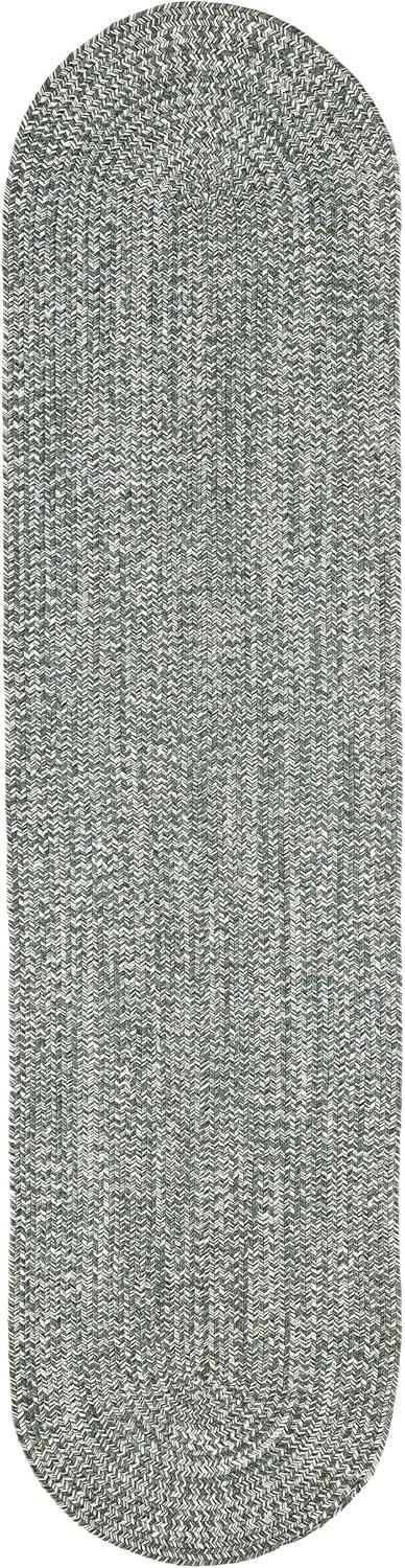 imageSuperior IndoorOutdoor Area Rug DualTone Reversible Braided Floor Decor for Patio Front Porch Entryway Living Room Office Nursery Artistic Home 5 x 8 Fog GreenWhiteLagoon Breezewhite