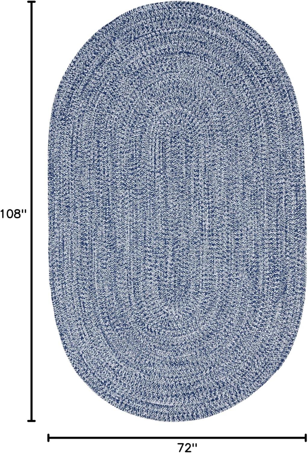 imageSuperior IndoorOutdoor Area Rug DualTone Reversible Braided Floor Decor for Patio Front Porch Entryway Living Room Office Nursery Artistic Home 5 x 8 Fog GreenWhiteDenim Bluewhite