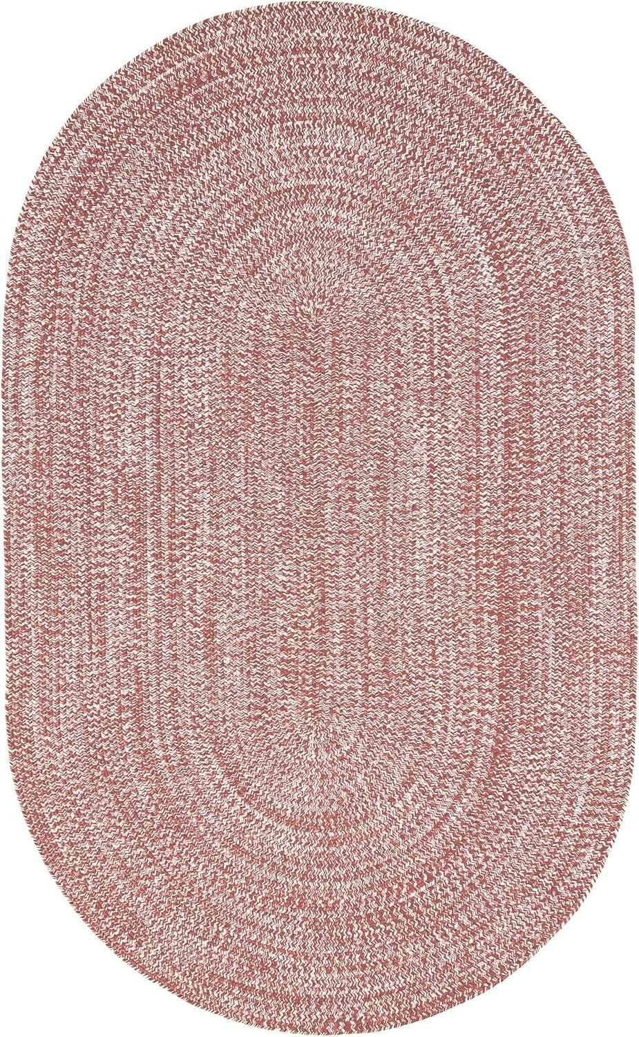 imageSuperior IndoorOutdoor Area Rug DualTone Reversible Braided Floor Decor for Patio Front Porch Entryway Living Room Office Nursery Artistic Home 5 x 8 Fog GreenWhiteBrickwhite