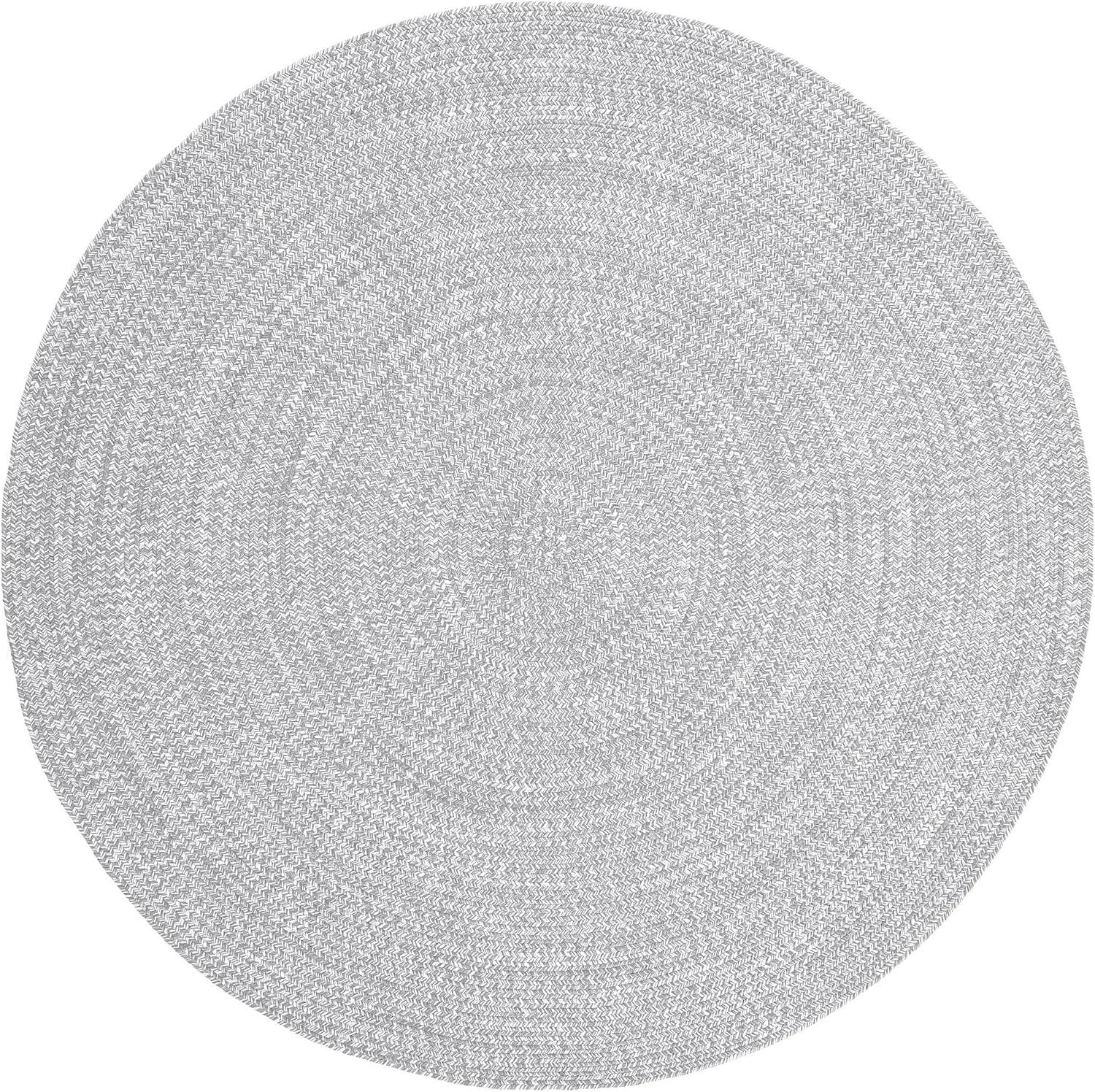 imageSuperior IndoorOutdoor Area Rug DualTone Reversible Braided Floor Decor for Patio Front Porch Entryway Living Room Office Nursery Artistic Home 5 x 8 Fog GreenWhiteSlatewhite