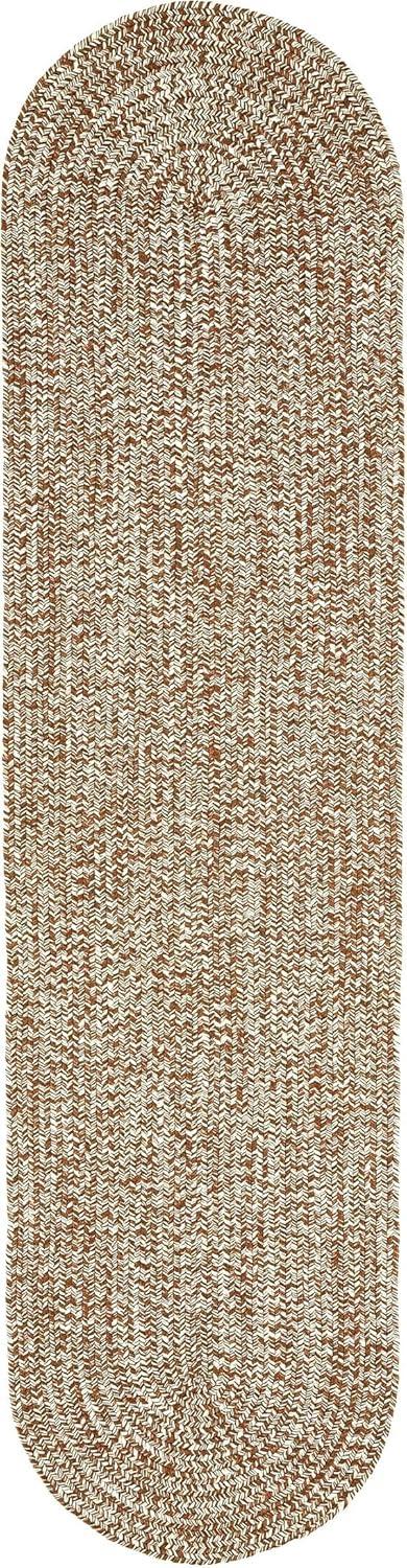 imageSuperior IndoorOutdoor Area Rug DualTone Reversible Braided Floor Decor for Patio Front Porch Entryway Living Room Office Nursery Artistic Home 5 x 8 Fog GreenWhiteBrickwhite