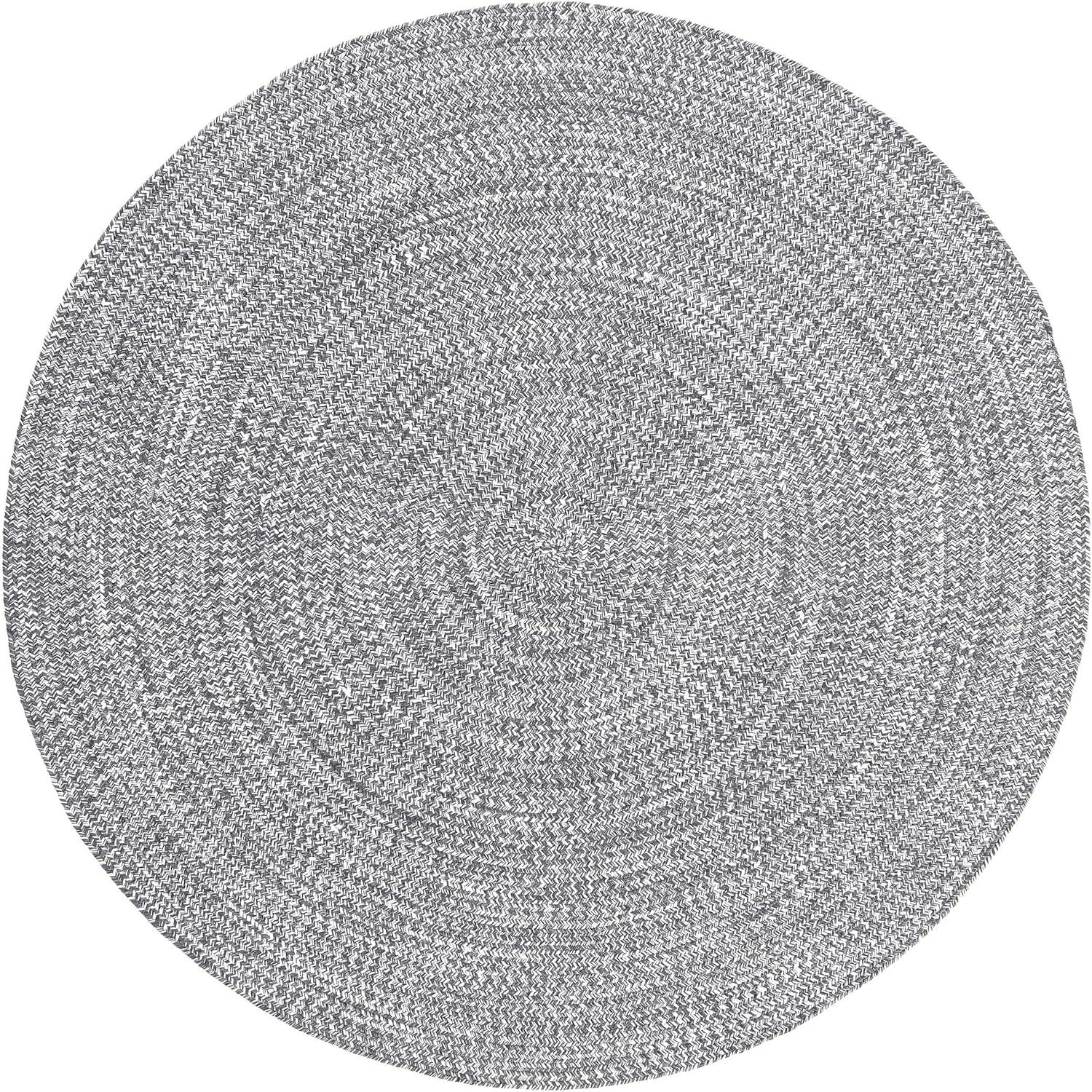 imageSuperior IndoorOutdoor Area Rug DualTone Reversible Braided Floor Decor for Patio Front Porch Entryway Living Room Office Nursery Artistic Home 5 x 8 Fog GreenWhiteCharcoalwhite