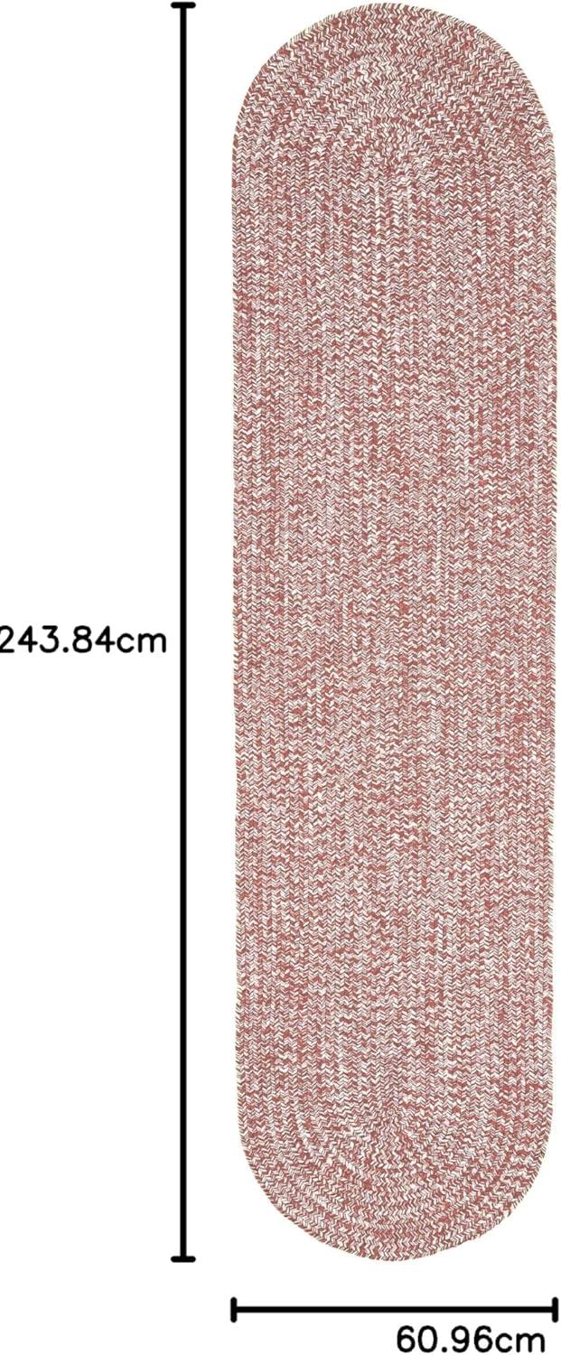 imageSuperior IndoorOutdoor Area Rug DualTone Reversible Braided Floor Decor for Patio Front Porch Entryway Living Room Office Nursery Artistic Home 5 x 8 Fog GreenWhiteBrickwhite
