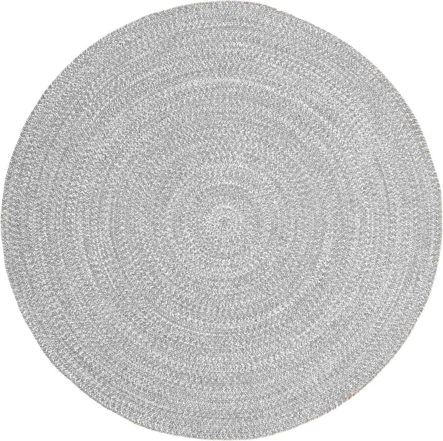 imageSuperior IndoorOutdoor Area Rug DualTone Reversible Braided Floor Decor for Patio Front Porch Entryway Living Room Office Nursery Artistic Home 5 x 8 Fog GreenWhiteCanvaswhite