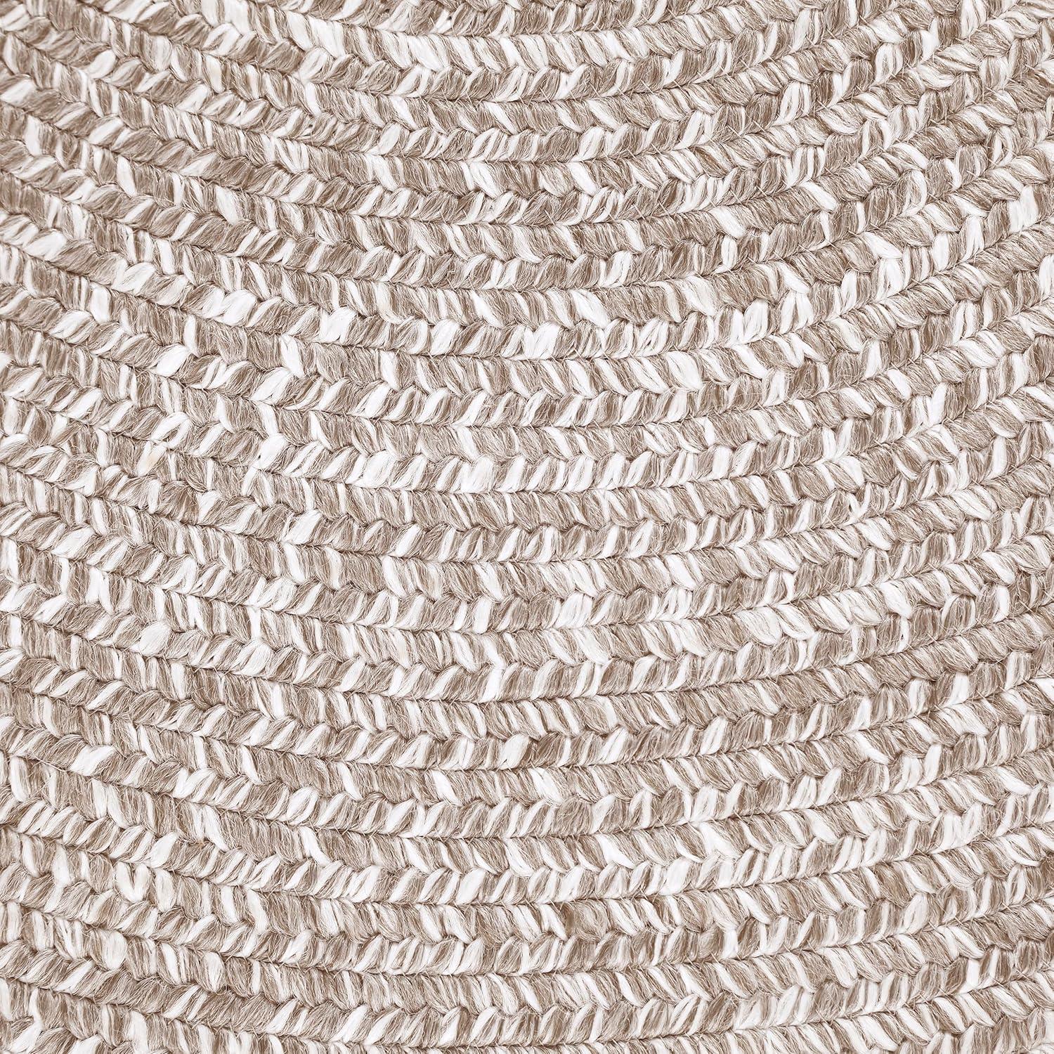 imageSuperior IndoorOutdoor Area Rug DualTone Reversible Braided Floor Decor for Patio Front Porch Entryway Living Room Office Nursery Artistic Home 5 x 8 Fog GreenWhiteLattewhite