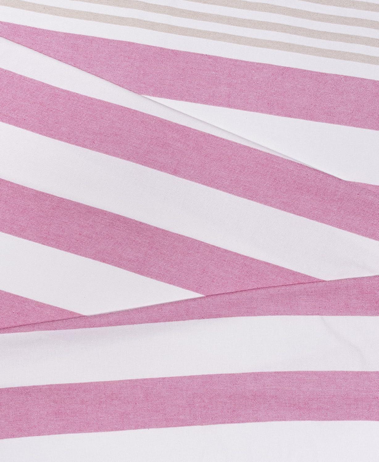 imageSuperior Oversized Cotton Beach Towel for Adults and Kids Quick Drying Towels for Pool Spa Resort Hotel Camping Travel Super Absorbent Striped with Tassels Tropical Cabana Collection BlackCerise