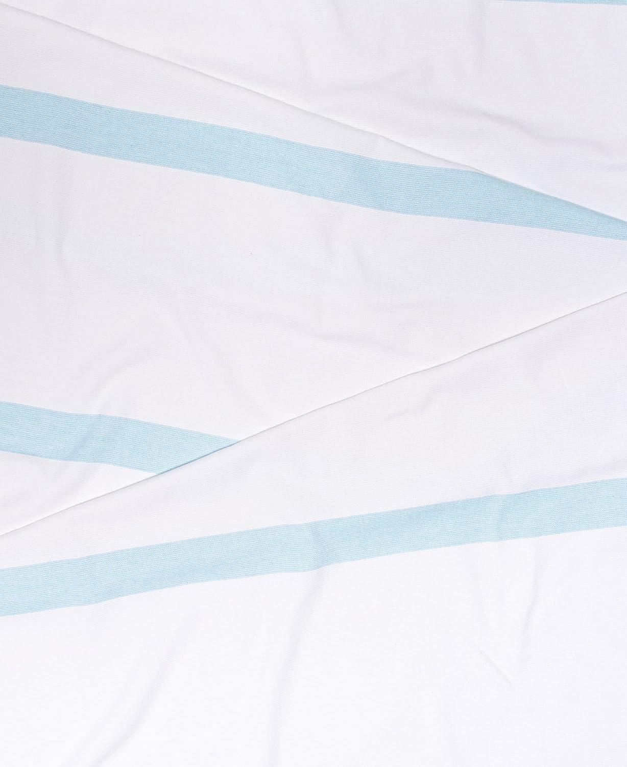imageSuperior Oversized Cotton Beach Towel for Adults and Kids Quick Drying Towels for Pool Spa Resort Hotel Camping Travel Super Absorbent Striped with Tassels Tropical Cabana Collection BlackCyan