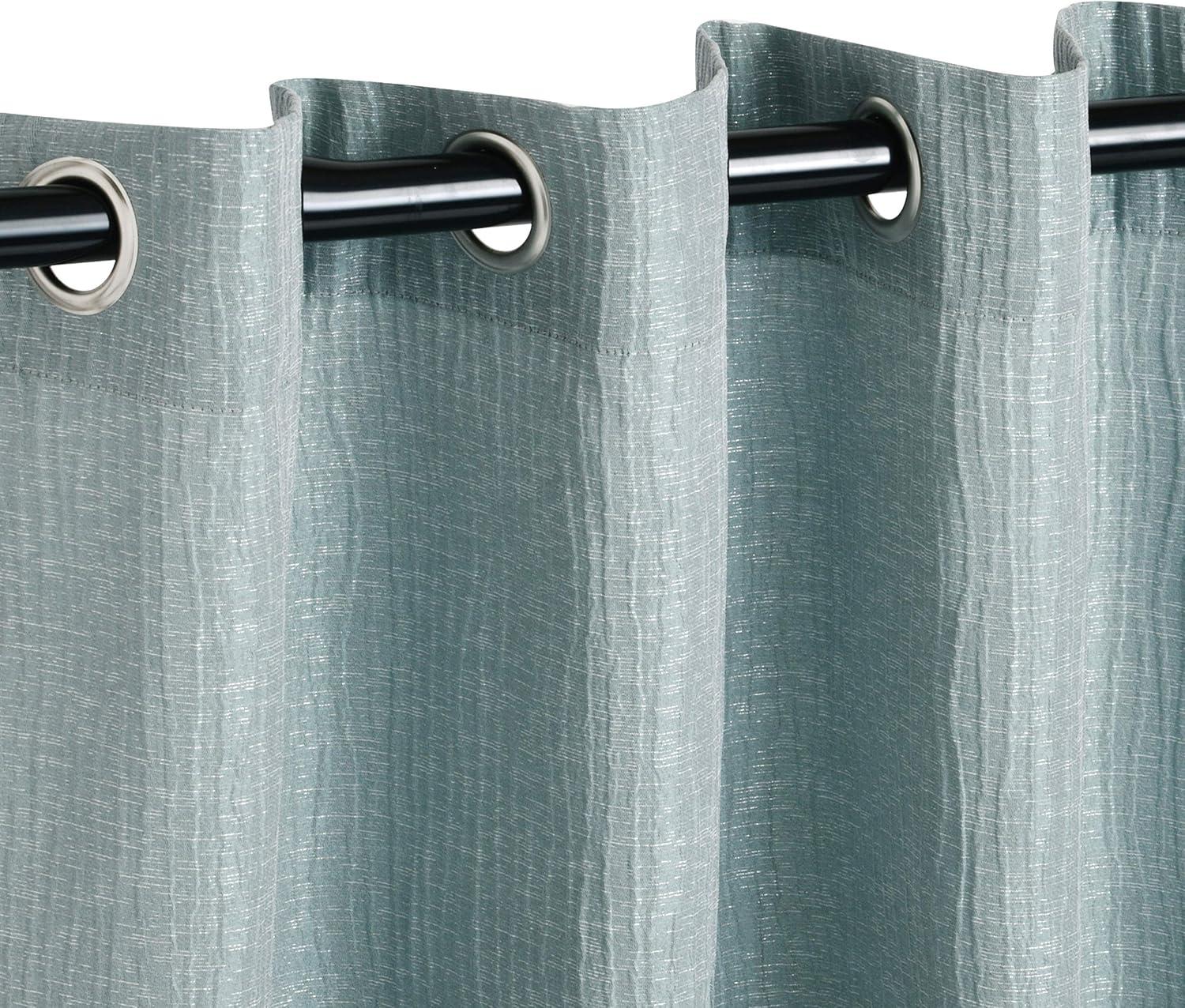imageSuperior Venetian Damask Jacquard Curtains Window Accent Perfect for Family Room or Bedroom Vintage Traditional Classic with Rod Pockets or Grommets Curtain Set of 2 Panels 52quot X 96quot GoldSea Foam