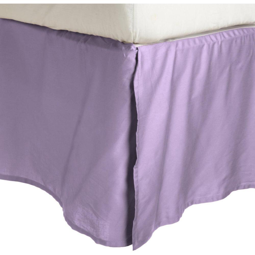 image3000 Series Wrinkle Resistant Cloud Solid Bed Skirt Twin XL TanLilac