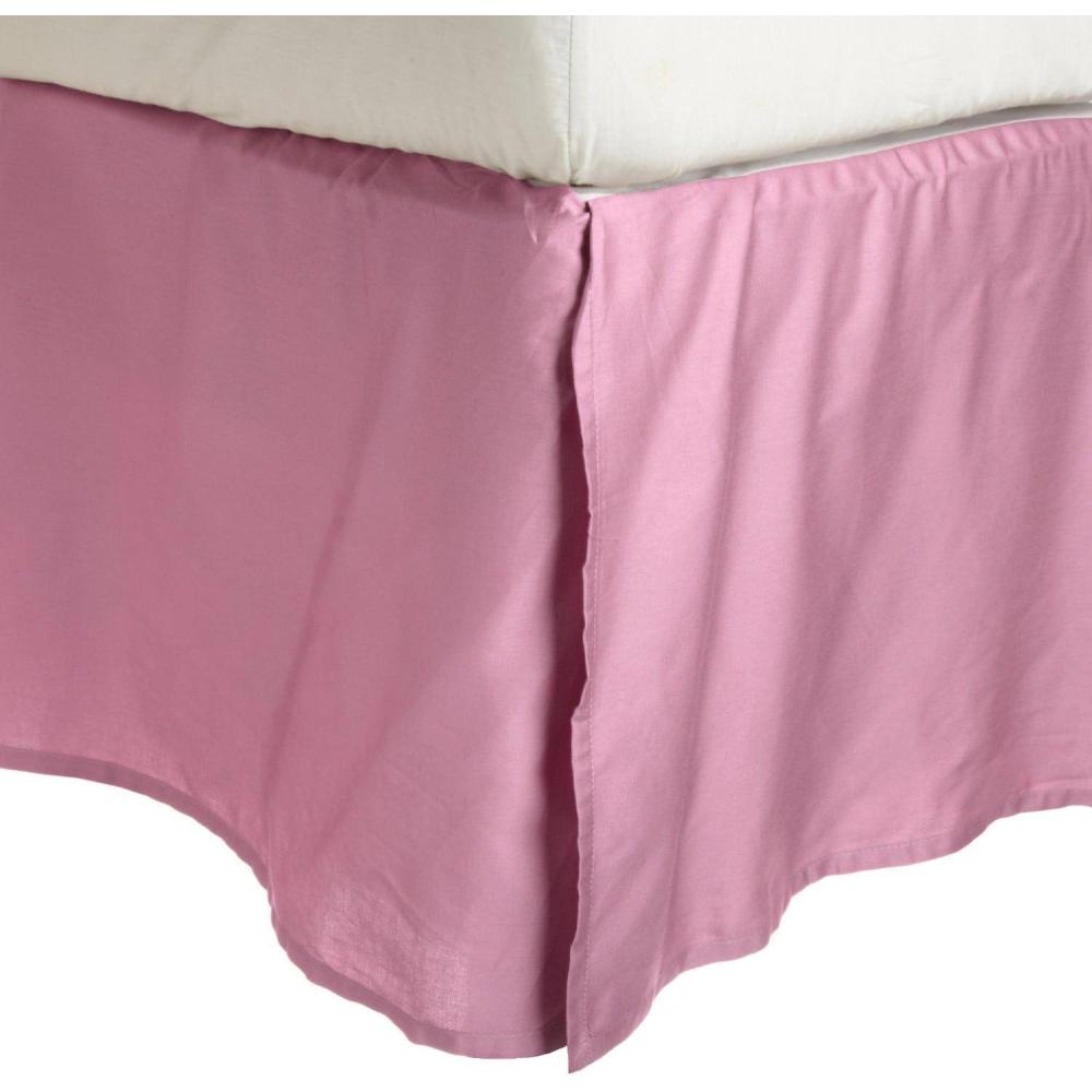 image3000 Series Wrinkle Resistant Cloud Solid Bed Skirt Twin XL TanPink